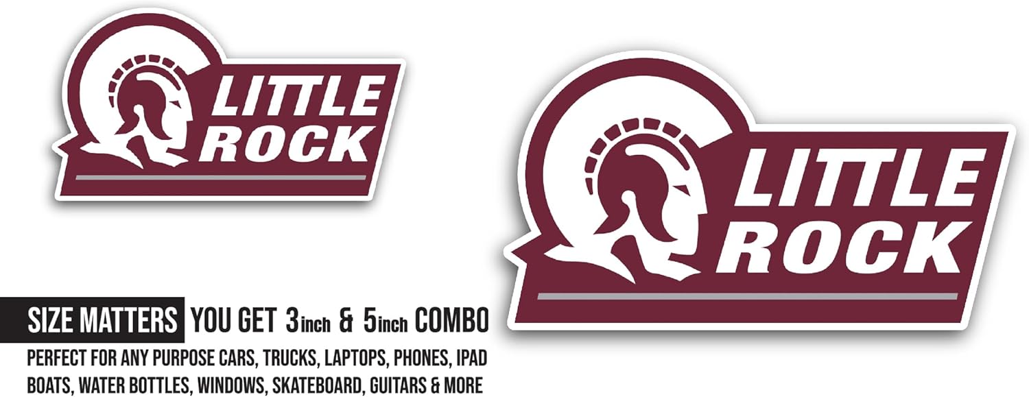 2 (Pieces) 3" and 5" Ark@nsas Little Rock Sticker, Waterproof Vinyl Decals for Many Purpose Like Cars, Trucks, Laptops, Phones, Windows and More