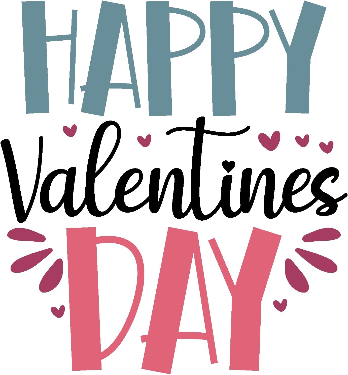 Inspirational Quote Happy Valentines Day Motivational Sticker Vinyl Decal Motivation Stickers- 5" Vinyl Sticker Waterproof