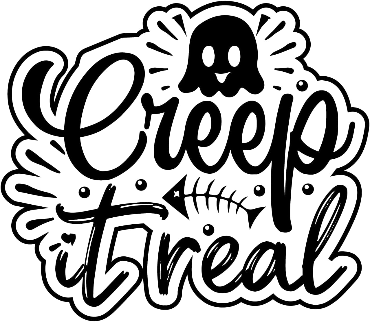 Inspirational Quote Creep It Real Motivational Sticker Vinyl Decal Motivation Stickers- 5" Vinyl Sticker Waterproof