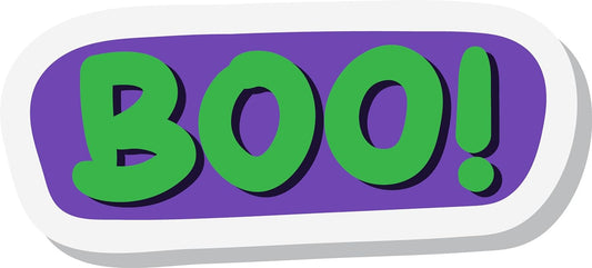 Inspirational Quote Boo! Halloween Motivational Sticker Vinyl Decal Motivation Stickers- 5" Vinyl Sticker Waterproof