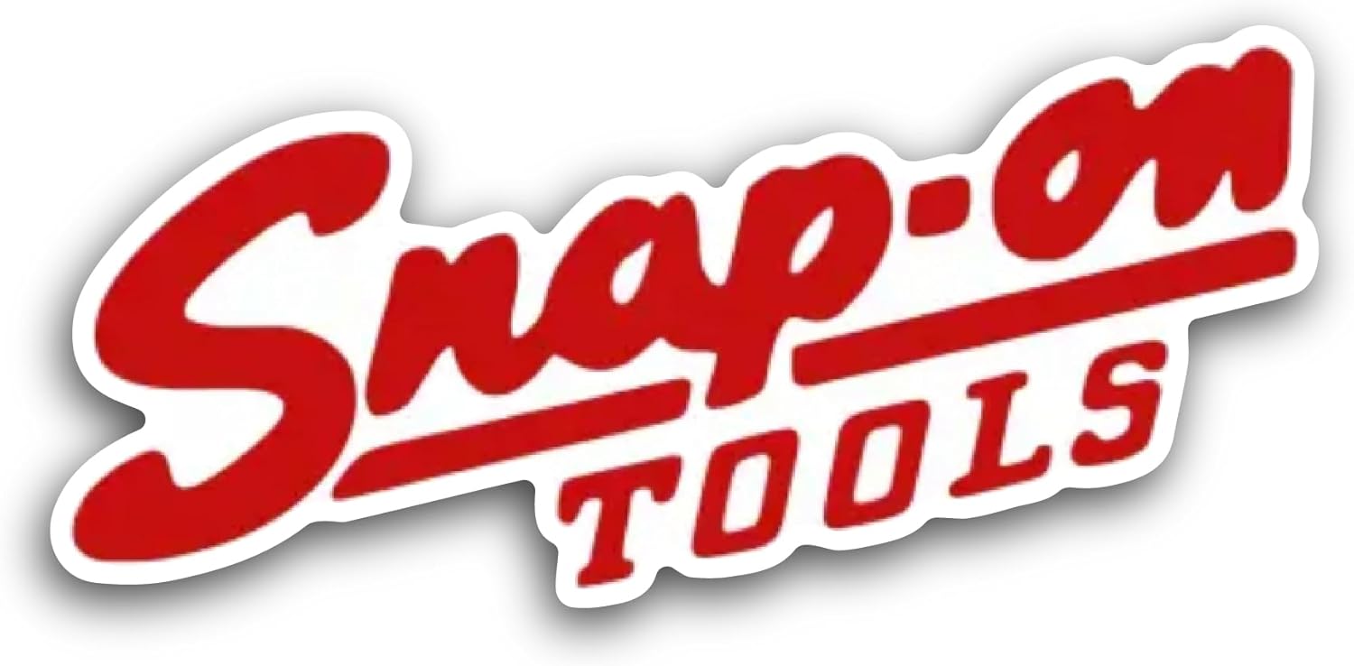 2 (Pieces) 3" and 5" Snap On Tools Sticker, Waterproof Vinyl Decals for Many Purpose Like Cars, Trucks, Laptops, Phones, Windows and More