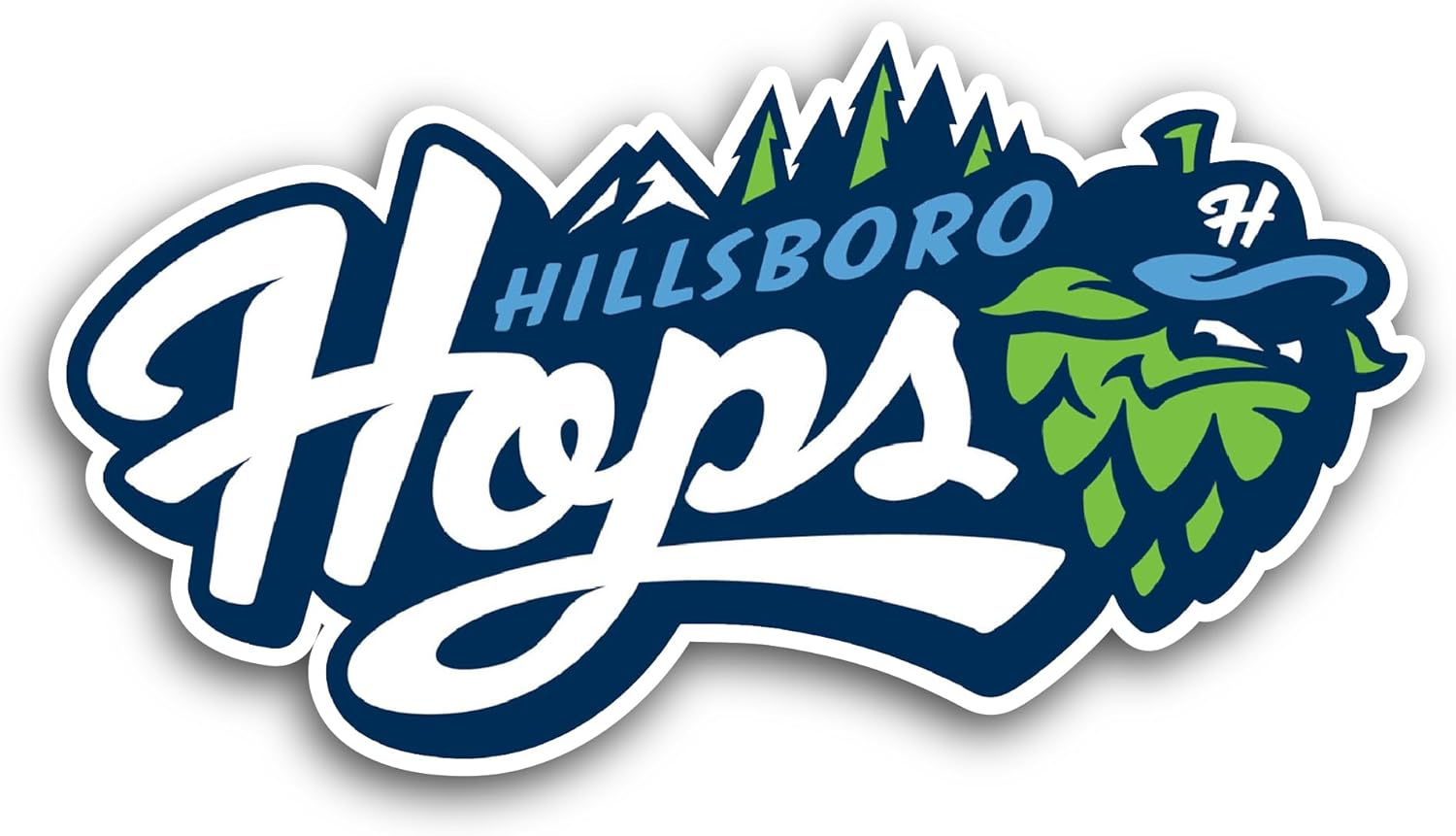 2 (Pieces) 3" and 5" Hillsb0ro Hops Sticker, Waterproof Vinyl Decals for Many Purpose Like Cars, Trucks, Laptops, Phones, Windows and More