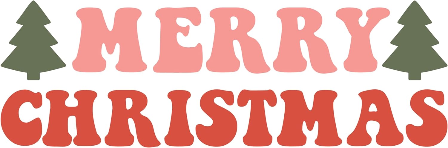 Inspirational Quote Merry Christmas Green Tree Motivational Sticker Vinyl Decal Motivation Stickers- 5" Vinyl Sticker Waterproof