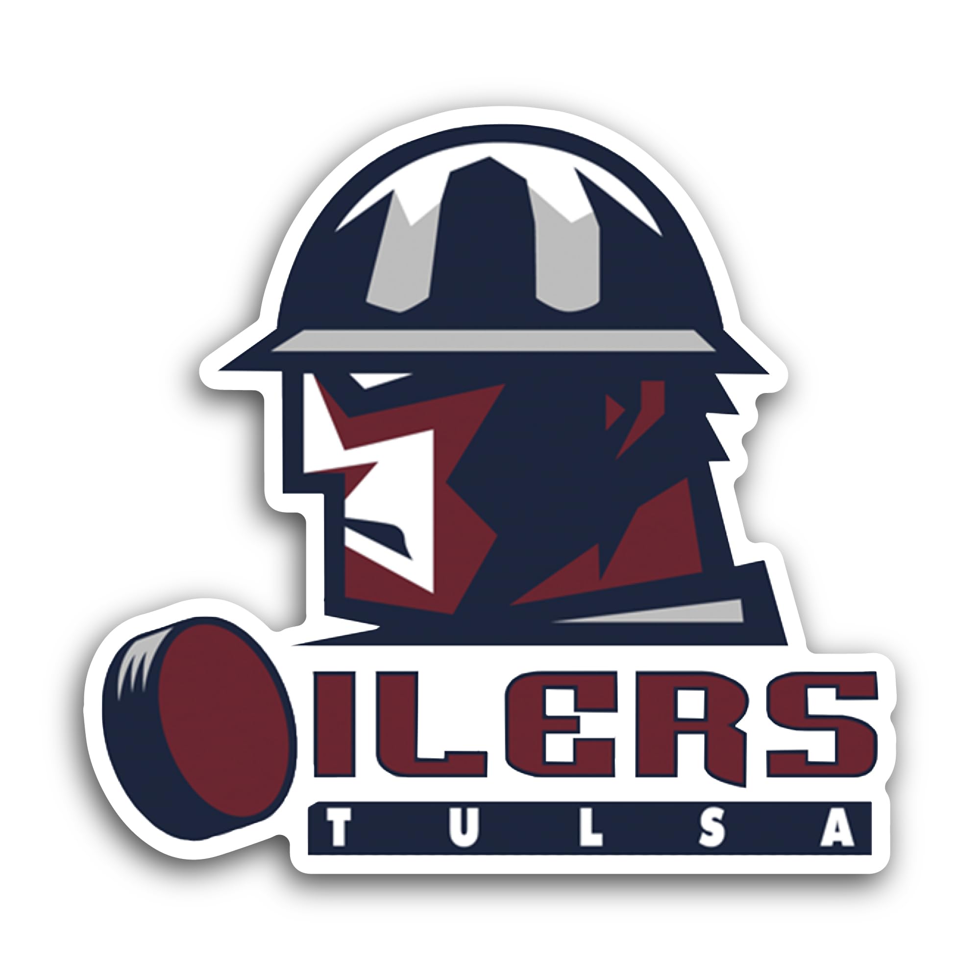 2 (Pieces) 3" and 5" Tulsa 0ilers Sticker, Waterproof Vinyl Decals for Many Purpose Like Cars, Truck