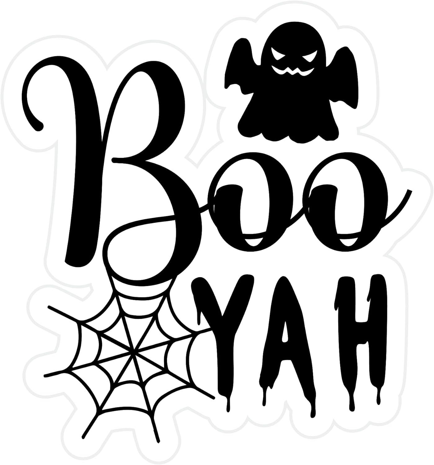 Inspirational Quote Boo Yah Sticker Motivational Sticker Vinyl Decal Motivation Stickers- 5" Vinyl Sticker Waterproof