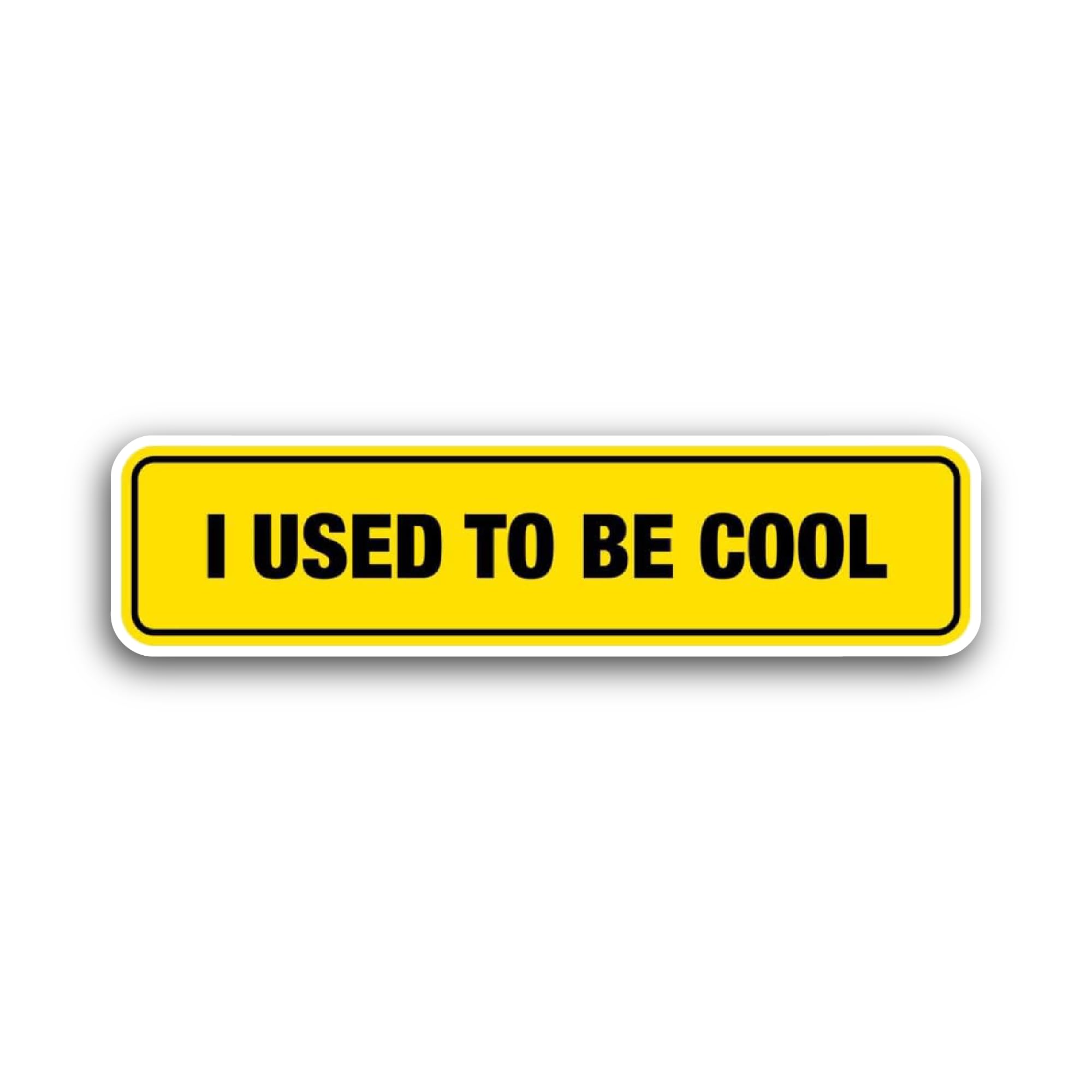 2 (Pieces) 3" and 5" I Used to Be Cool Sticker, Waterproof Vinyl Decals for Many Purpose Like Cars, 