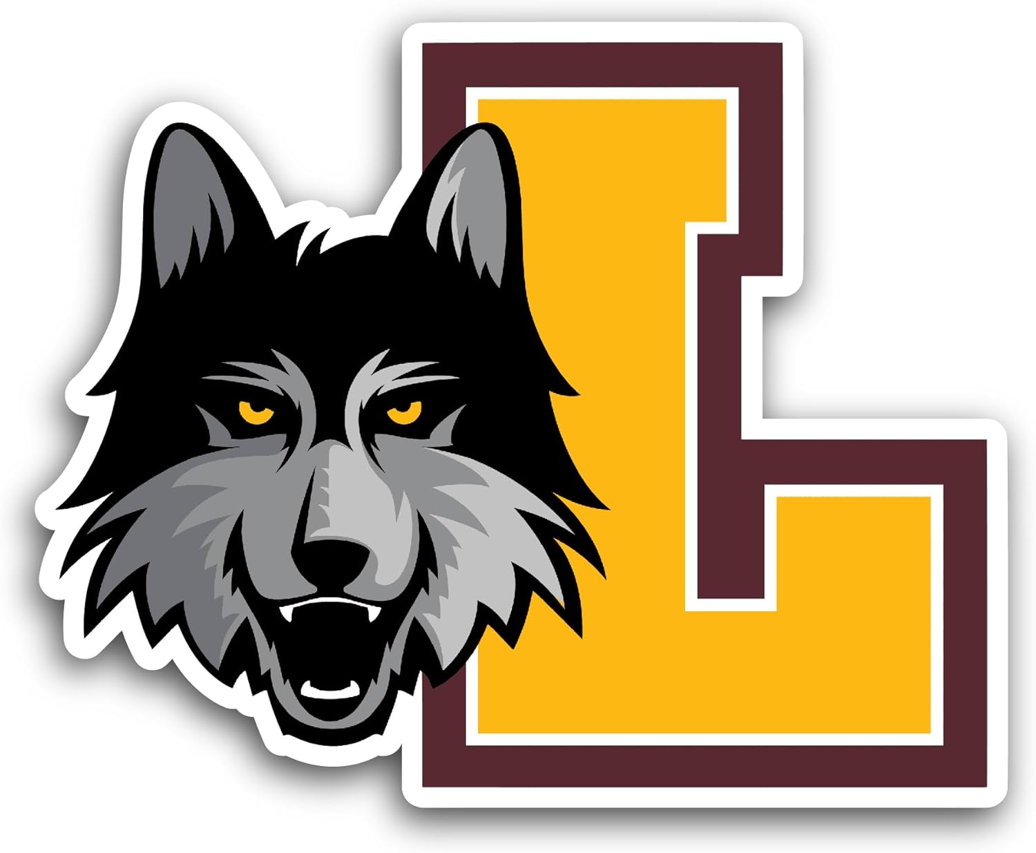 2 (Pieces) 3" and 5" Loyola Chicag0 Sticker, Waterproof Vinyl Decals for Many Purpose Like Cars, Trucks, Laptops, Phones, Windows and More