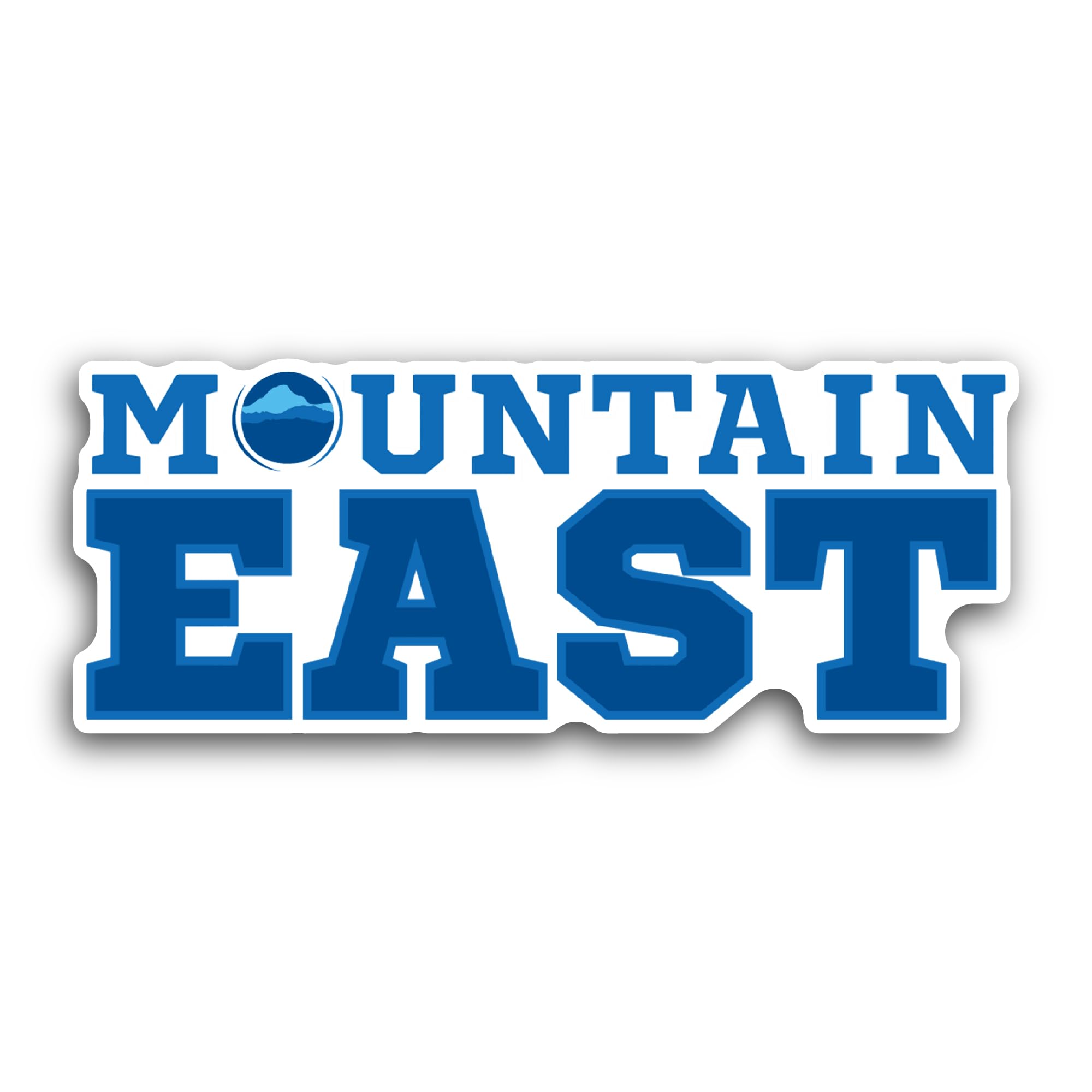 2 (Pieces) 3" and 5" M0untain East Sticker, Waterproof Vinyl Decals for Many Purpose Like Cars, Truc