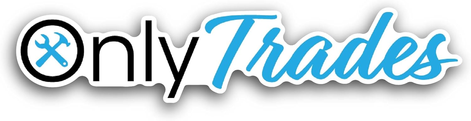 2 (Pieces) 3" and 5" Only Trades Sticker, Waterproof Vinyl Decals for Many Purpose Like Cars, Trucks, Laptops, Phones, Windows and More