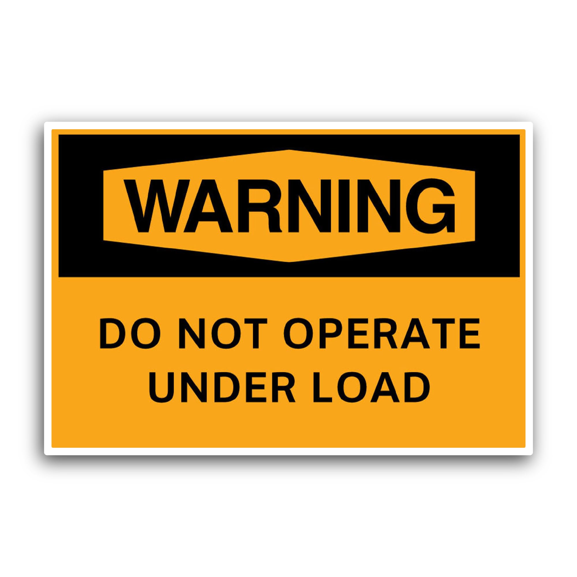 2 (Pieces) 3" and 5" Warning Do Not Operate Sticker, Waterproof Vinyl Decals for Many Purpose Like C