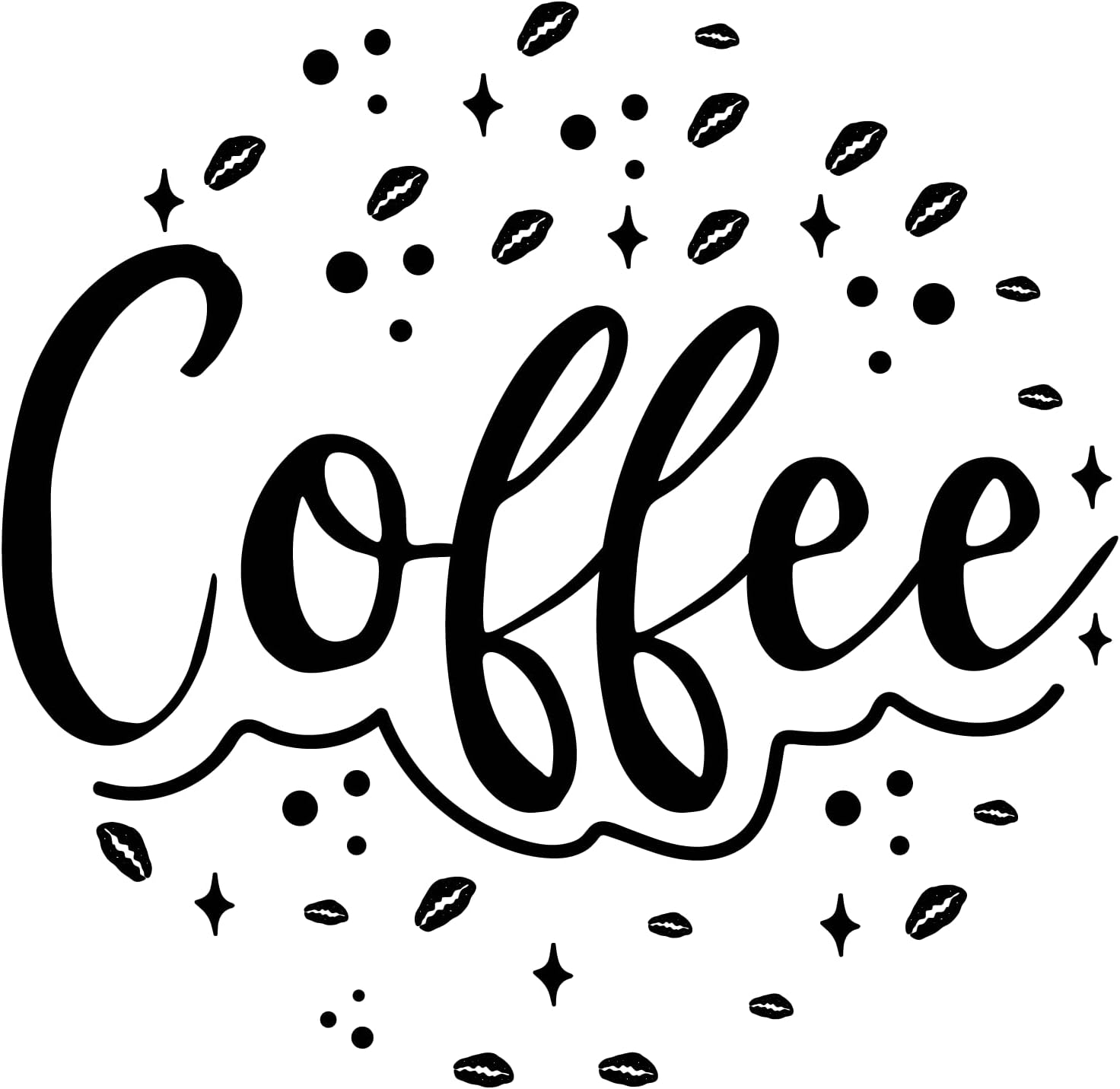 Inspirational Quote "Coffee" Motivational Sticker Vinyl Decal Motivation Stickers- 5" Vinyl Sticker Waterproof