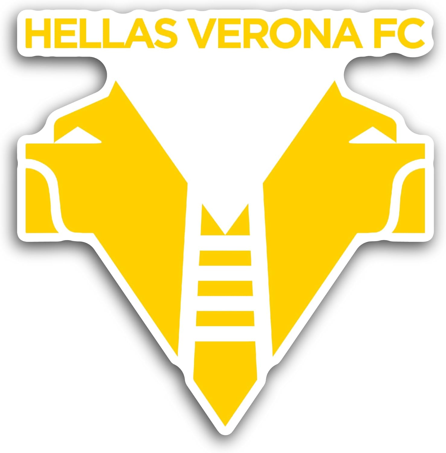 2 (Pieces) 3" and 5" Hellas Ver0na Sticker, Waterproof Vinyl Decals for Many Purpose Like Cars, Trucks, Laptops, Phones, Windows and More