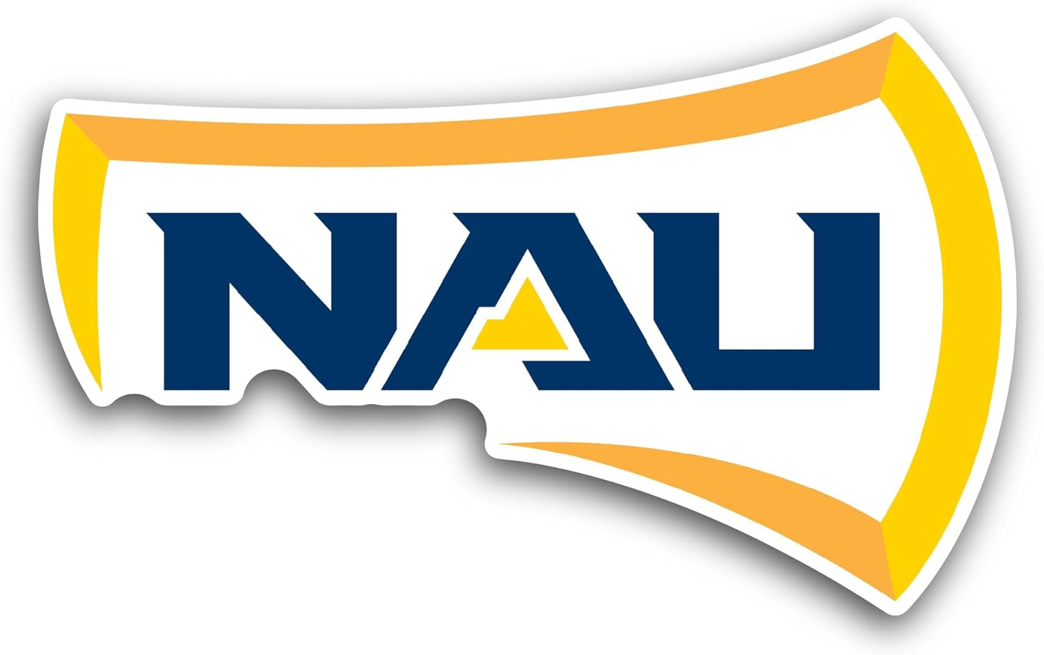 2 (Pieces) 3" and 5" Northern Ariz0na University Sticker, Waterproof Vinyl Decals for Many Purpose Like Cars, Trucks, Laptops, Phones, Windows and More