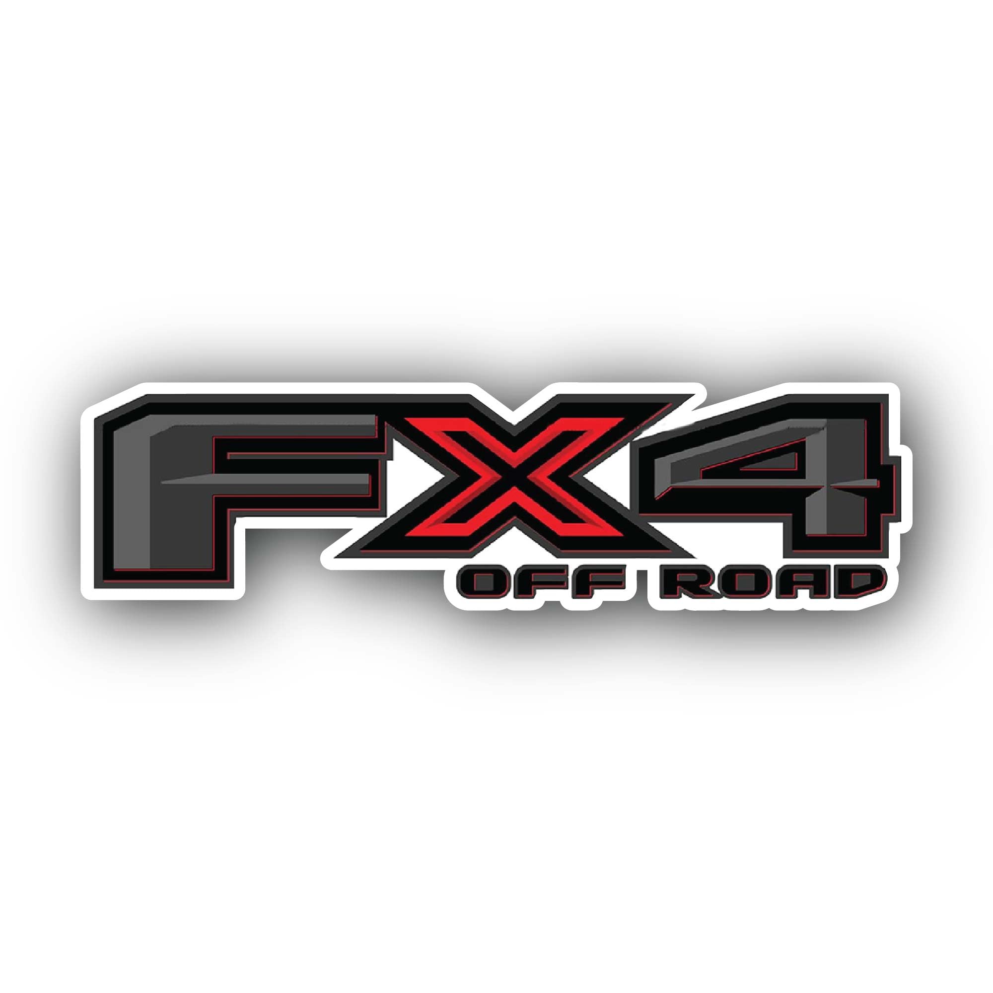 2 (Pieces) 3" and 5" FX4 Off Road Sticker, Waterproof Vinyl Decals for Many Purpose Like Cars, Truck