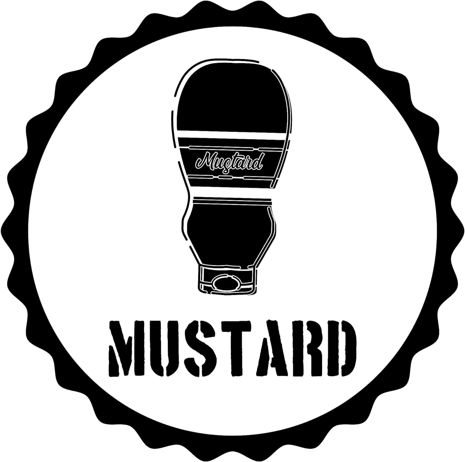 Inspirational Quote Mustard Cute Sticker Motivational Sticker Vinyl Decal Motivation Stickers- 5" Vinyl Sticker Waterproof