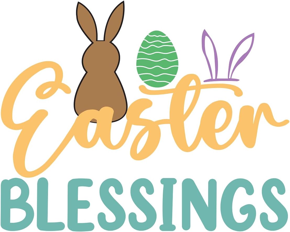 Inspirational Quote "Easter Blessings" Motivational Sticker Vinyl Decal Motivation Stickers- 5" Vinyl Sticker Waterproof