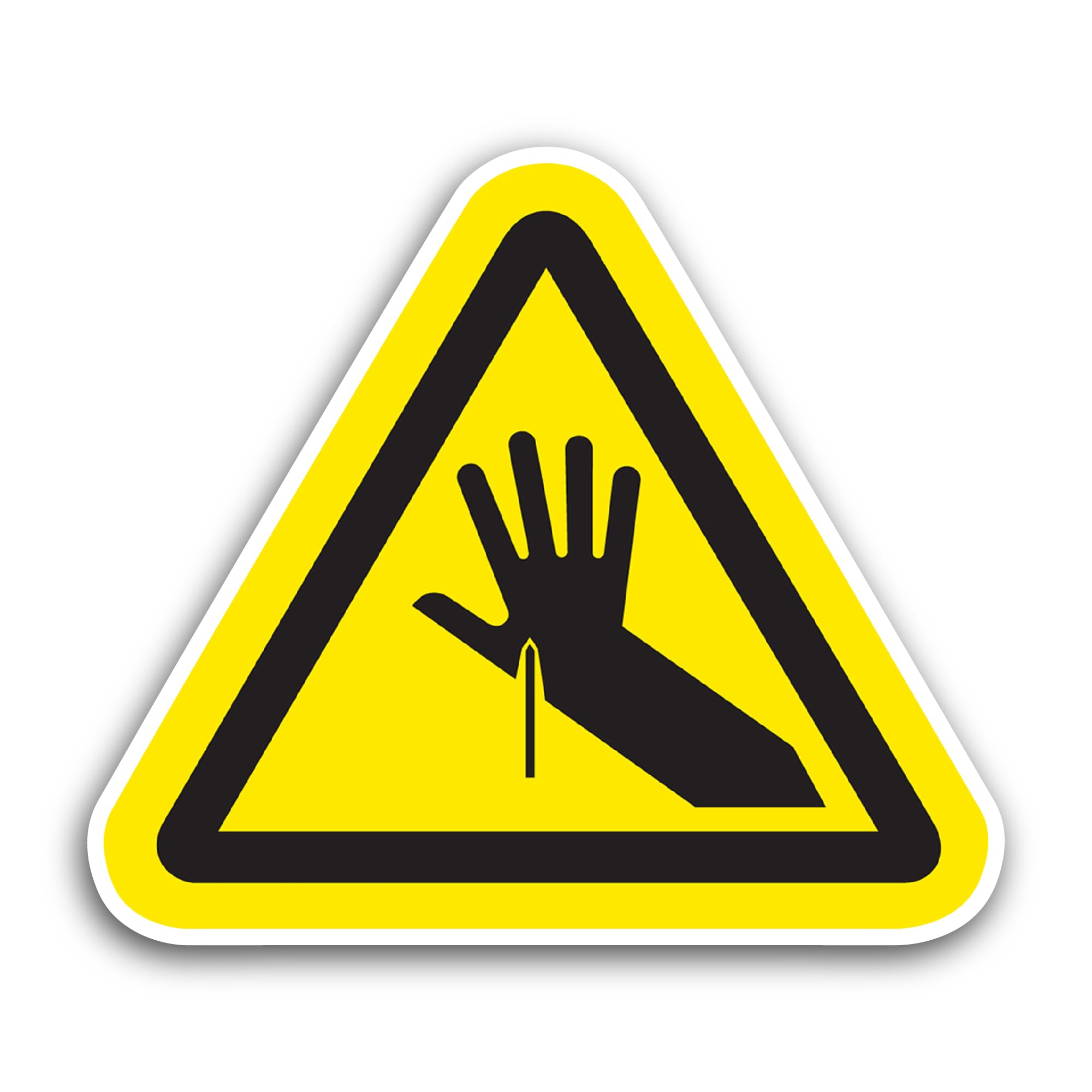 2 (Pieces) 3" and 5" Sharp Point Sign Sticker, Waterproof Vinyl Decals for Many Purpose Like Cars, T