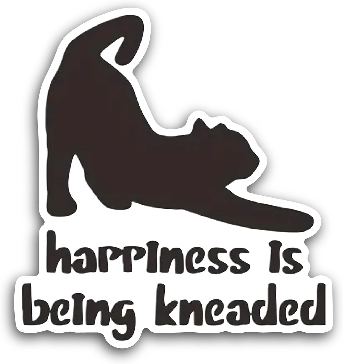 2 (Pieces) 3" and 5" Happiness is Sticker, Waterproof Vinyl Decals for Many Purpose Like Cars, Trucks, Laptops, Phones, Windows and More