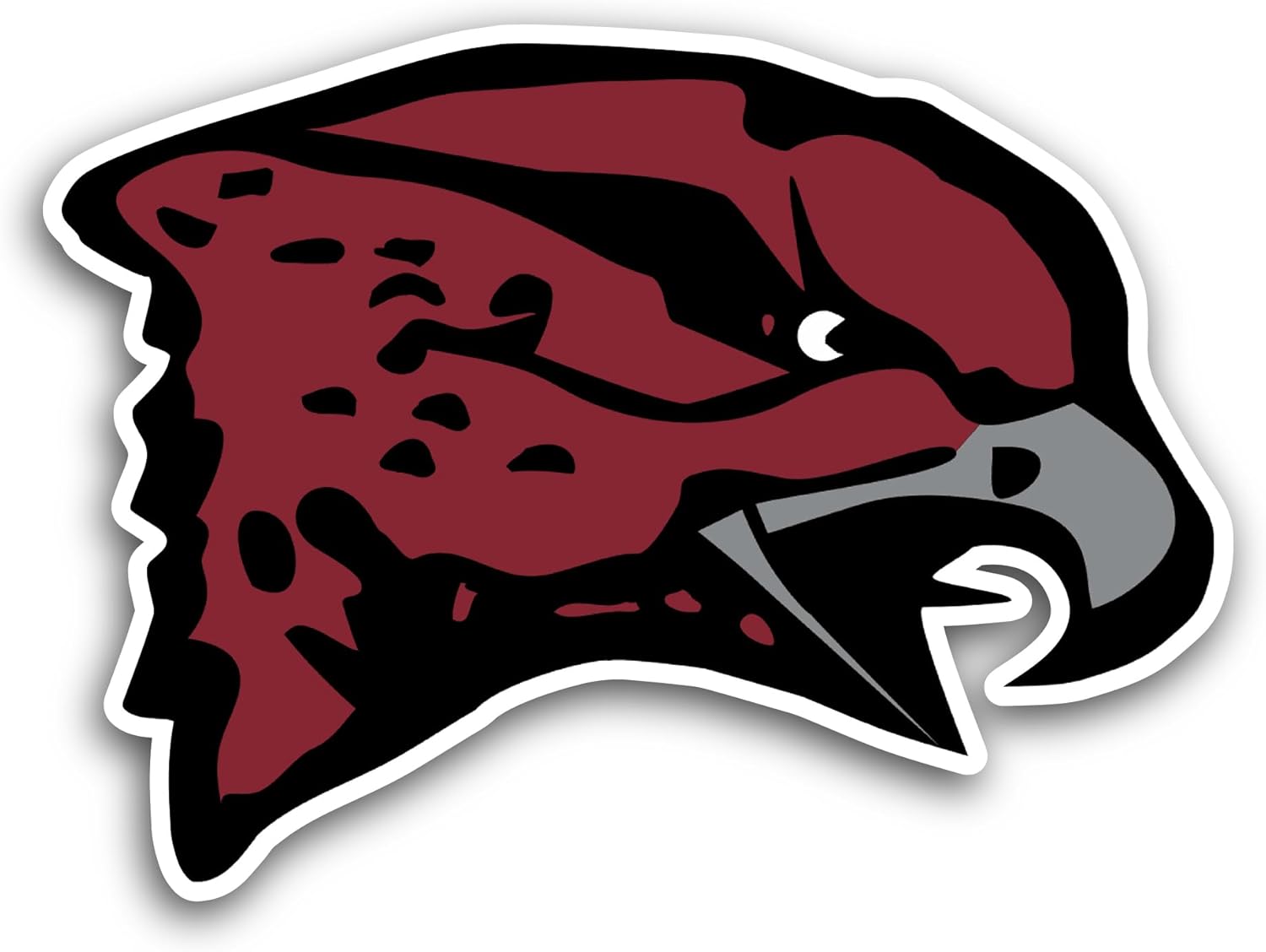 2 (Pieces) 3" and 5" Maryland Eastern Sh0re Hawks Sticker, Waterproof Vinyl Decals for Many Purpose Like Cars, Trucks, Laptops, Phones, Windows and More