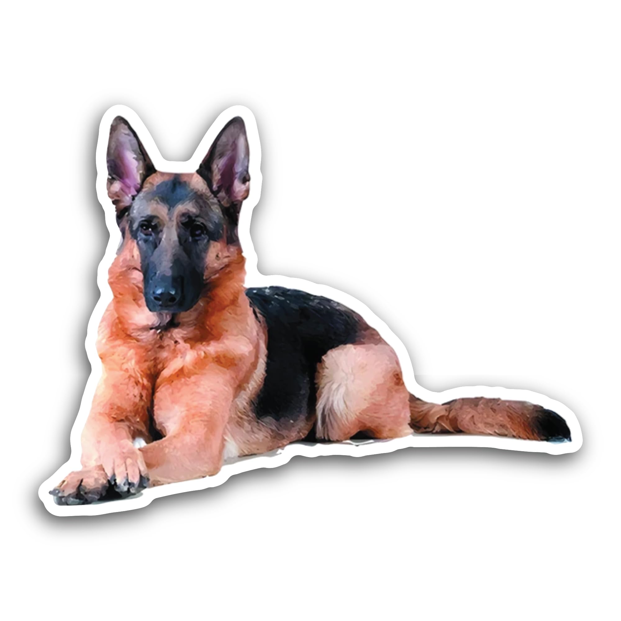 3 (Pieces) 1" 2" and 3" Brown Dog Breed Decal Sticker, Waterproof & Scratch Resistant for Many Purpo