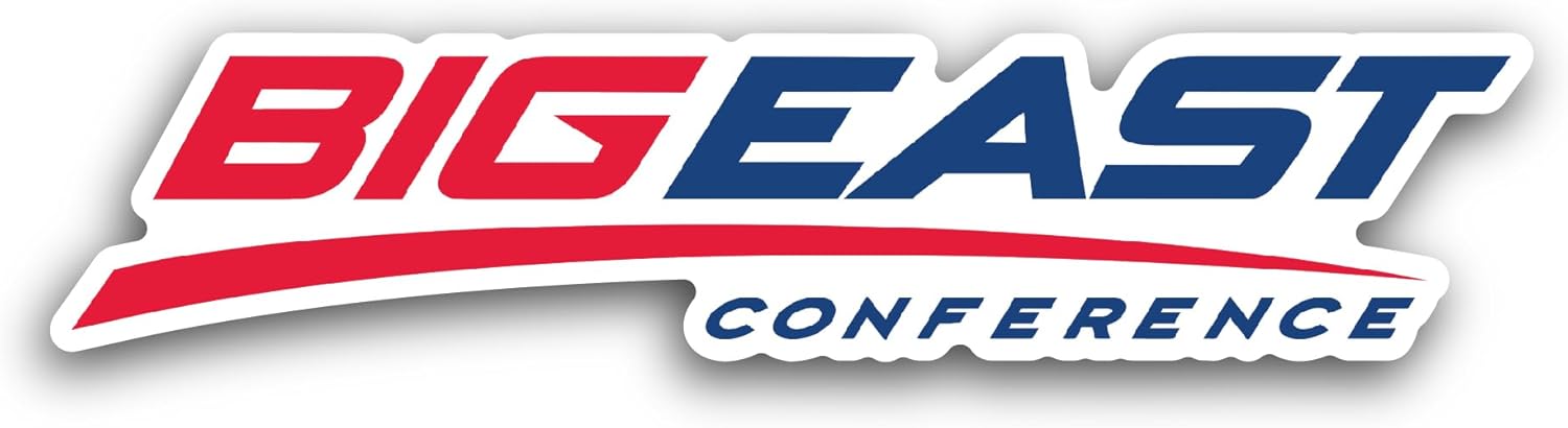 2 (Pieces) 3" and 5" Big East C0nference Sticker, Waterproof Vinyl Decals for Many Purpose Like Cars, Trucks, Laptops, Phones, Windows and More