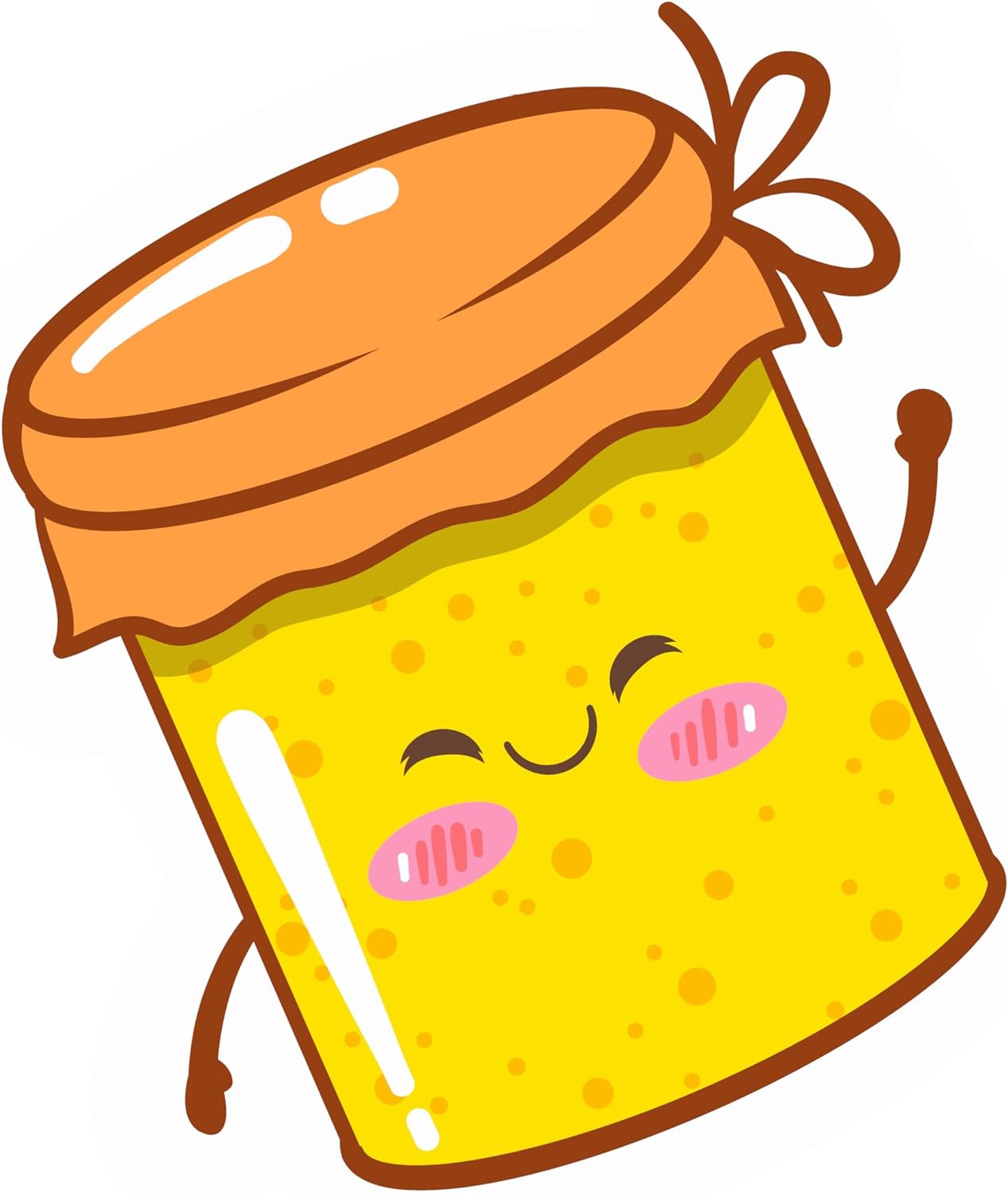 Inspirational Quote Happy Honey Jar Motivational Sticker Vinyl Decal Motivation Stickers- 5" Vinyl Sticker Waterproof