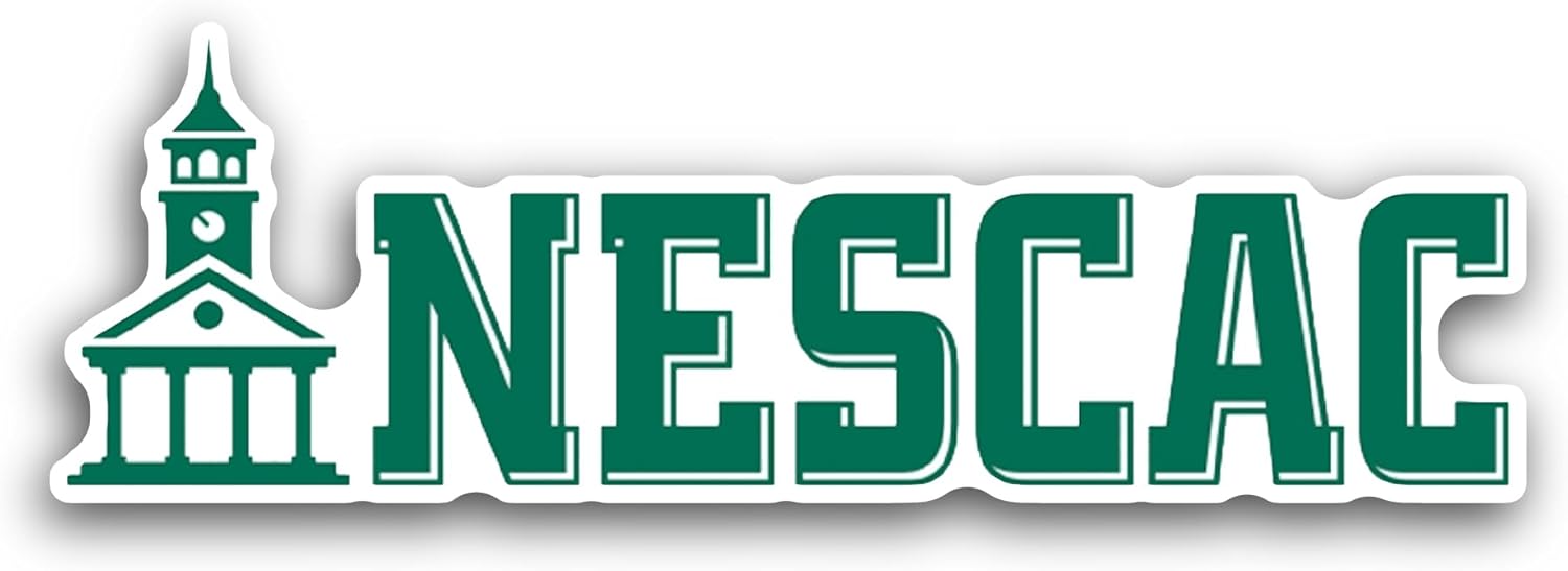 2 (Pieces) 3" and 5" New England Small C0llege Athletic Conference Sticker, Waterproof Vinyl Decals for Many Purpose Like Cars, Trucks, Laptops, Phones, Windows and More