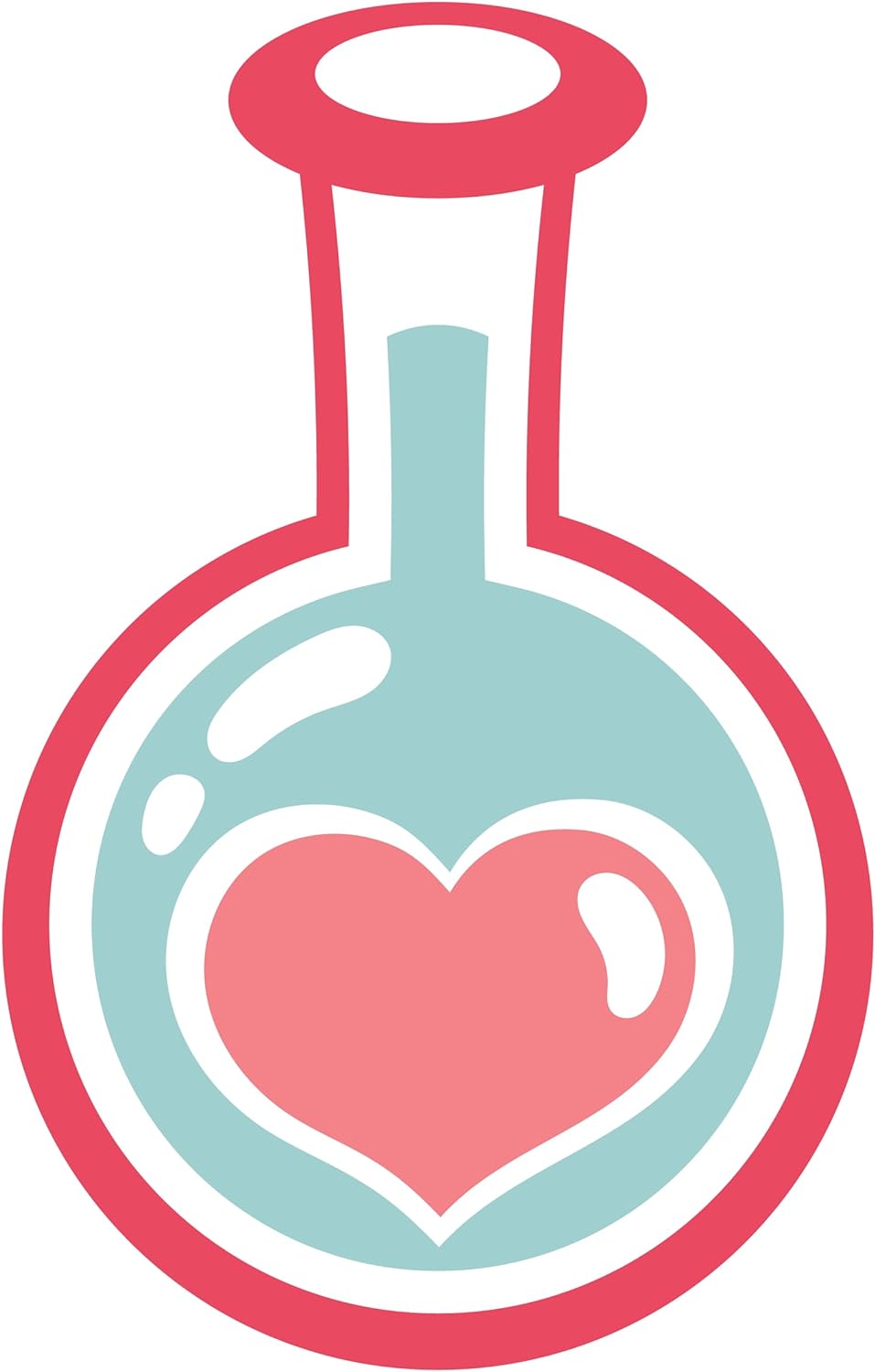 Inspirational Quote Chemistry Heart Love- Motivational Sticker Vinyl Decal Motivation Stickers- 5" Vinyl Sticker Waterproof