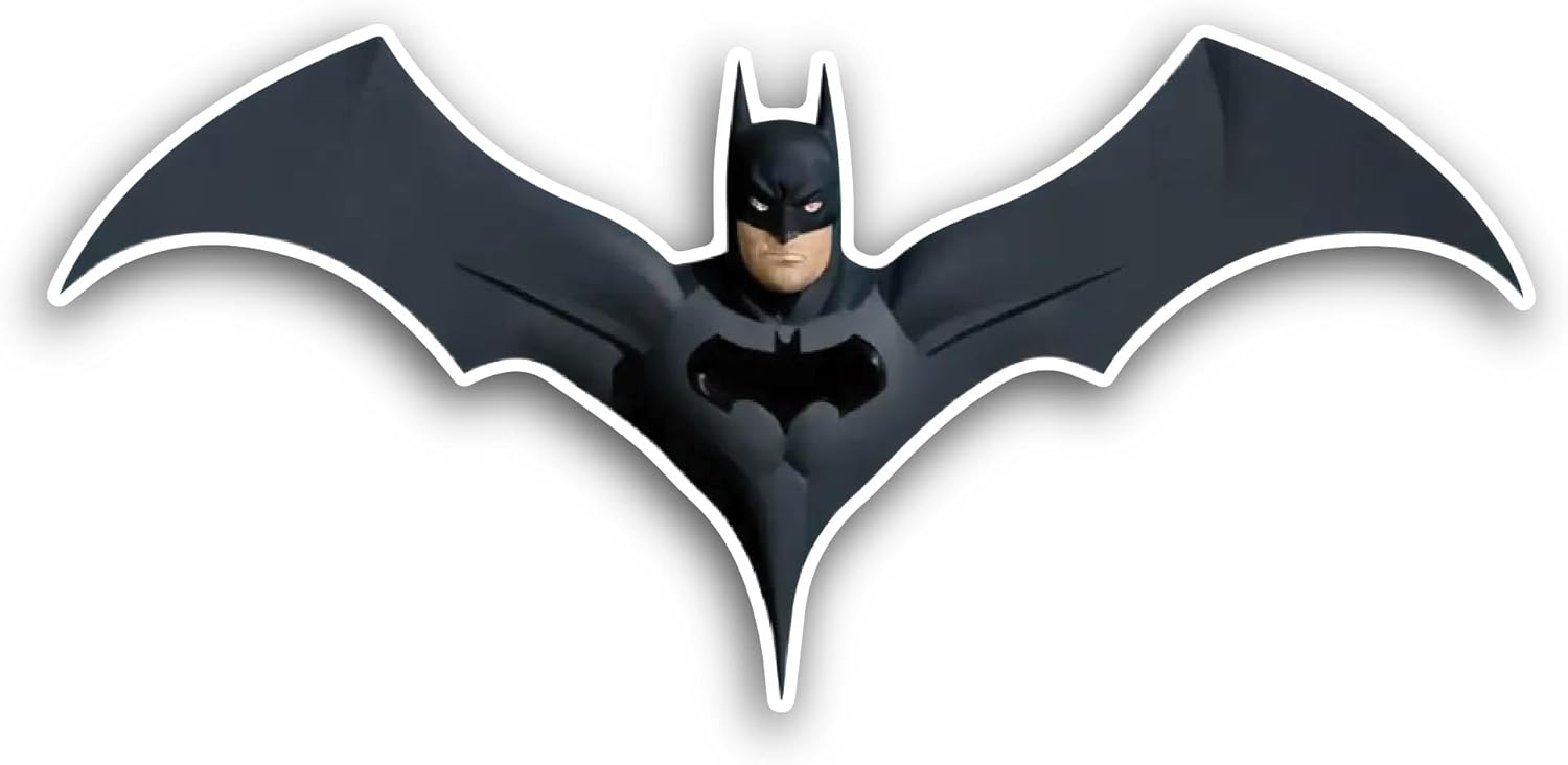2 (Pieces) 3" and 5" Bat Sticker, Waterproof Vinyl Decals for Many Purpose Like Cars, Trucks, Laptops, Phones, Windows and More