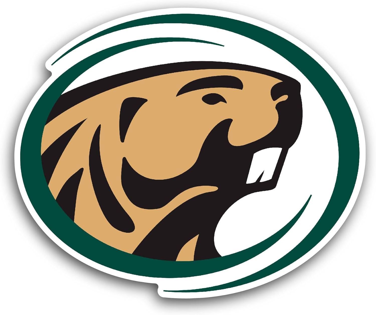 2 (Pieces) 3" and 5" B3midji State Beavers Sticker, Waterproof Vinyl Decals for Many Purpose Like Cars, Trucks, Laptops, Phones, Windows and More