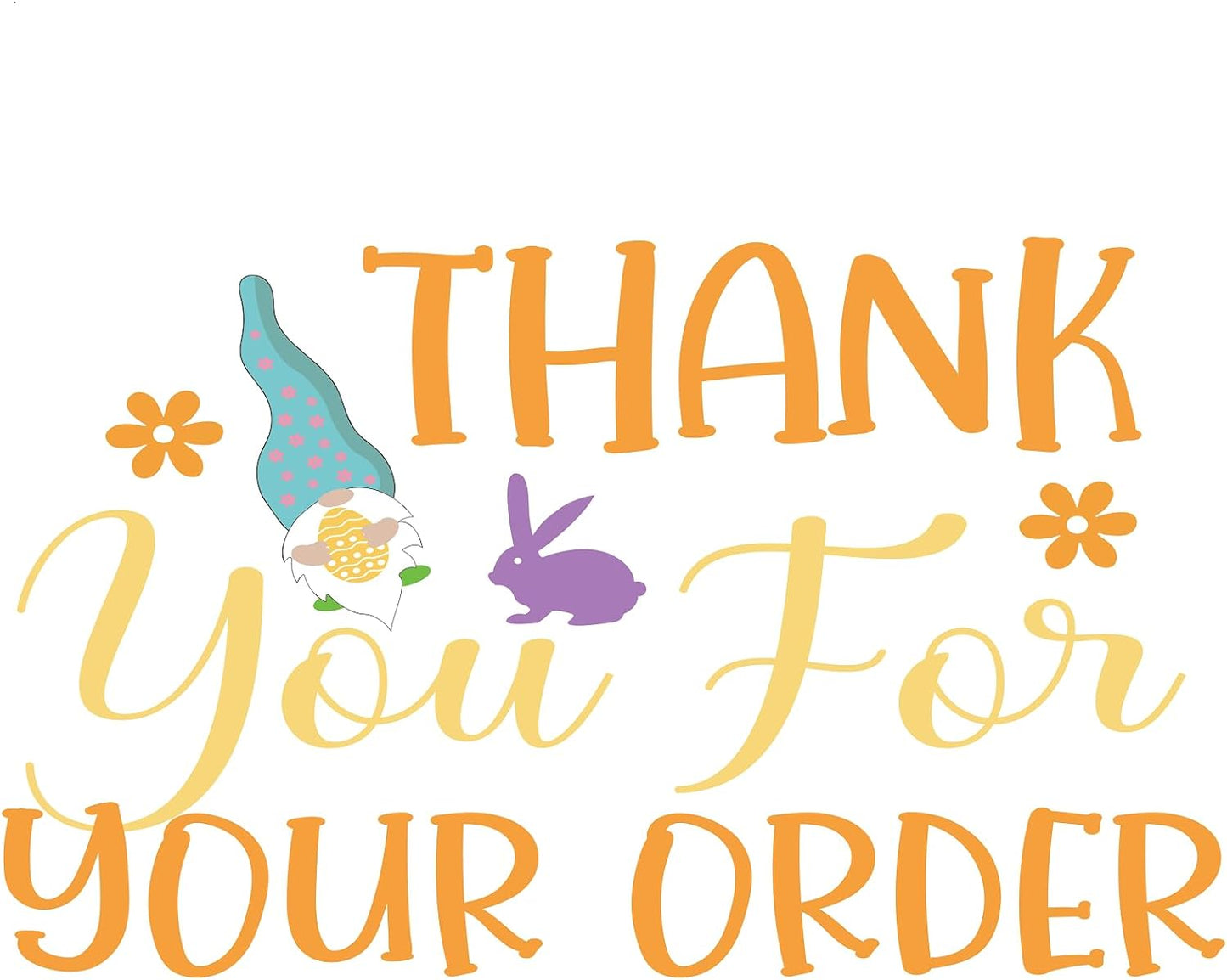 Inspirational Quote "Thank You for Your Order" Motivational Sticker Vinyl Decal Motivation Stickers- 5" Vinyl Sticker Waterproof