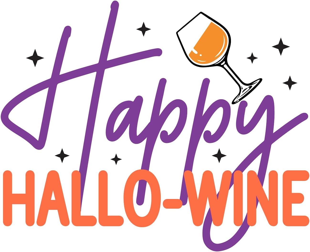 Inspirational Quote Happy Hallowine Motivational Sticker Vinyl Decal Motivation Stickers- 5" Vinyl Sticker Waterproof