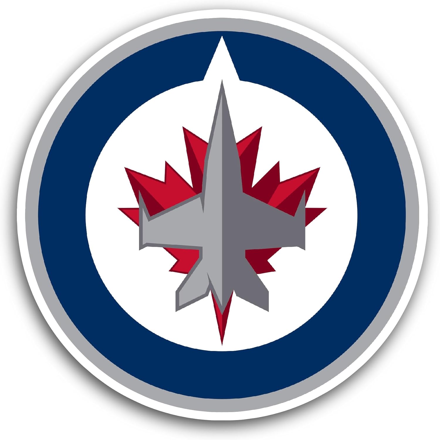 2 (Pieces) 3" and 5" Winnipeg J3ts Sticker, Waterproof Vinyl Decals for Many Purpose Like Cars, Trucks, Laptops, Phones, Windows and More