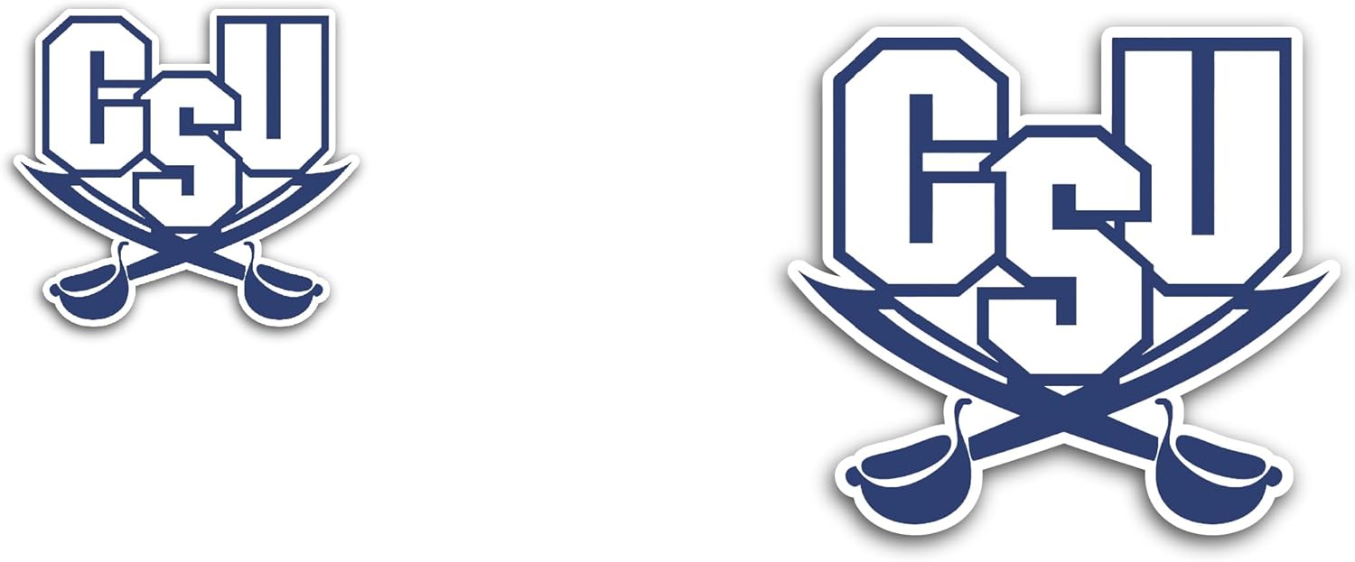 2 (Pieces) 3" and 5" Charlest0n S0uthern University Sticker, Waterproof Vinyl Decals for Many Purpose Like Cars, Trucks, Laptops, Phones, Windows and More