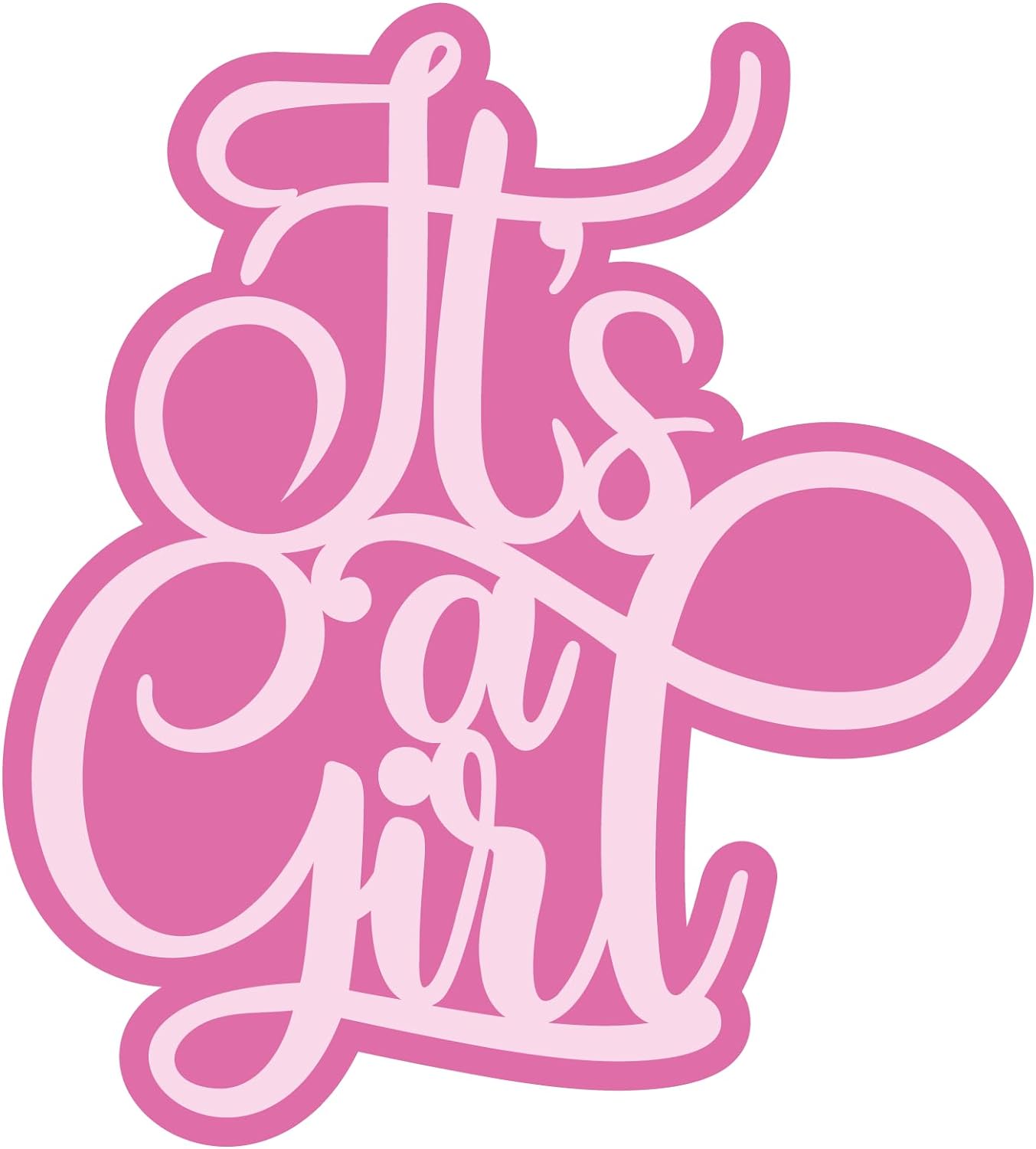 Inspirational Quote It's A Girl- Motivational Sticker Vinyl Decal Motivation Stickers- 5" Vinyl Sticker Waterproof