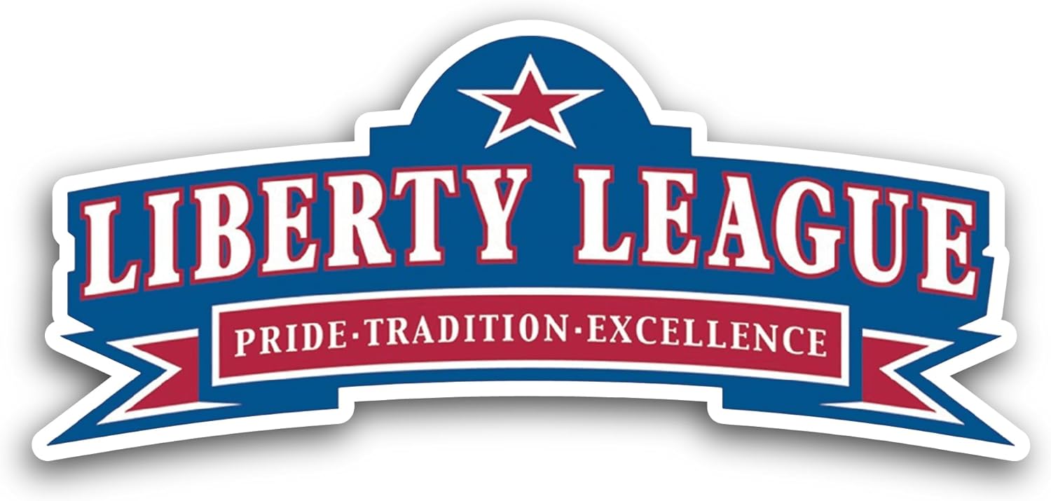 2 (Pieces) 3" and 5" Liberty L3ague Logo Sticker, Waterproof Vinyl Decals for Many Purpose Like Cars, Trucks, Laptops, Phones, Windows and More