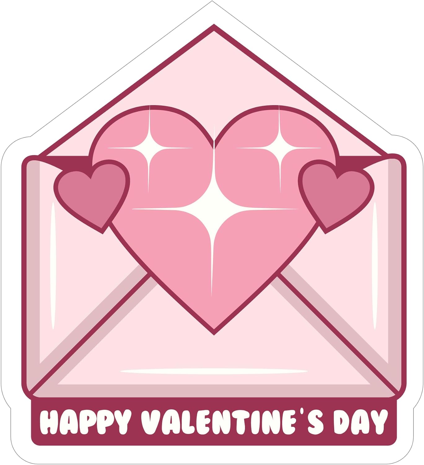 Inspirational Quote Happpy Valentines Day- Motivational Sticker Vinyl Decal Motivation Stickers- 5" Vinyl Sticker Waterproof