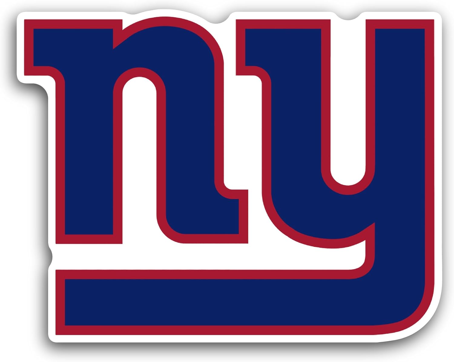 2 (Pieces) 3" and 5" New Y0rk Giants Decal Sticker, Waterproof Vinyl Decals for Many Purpose Like Cars, Trucks, Laptops, Phones, Windows and More