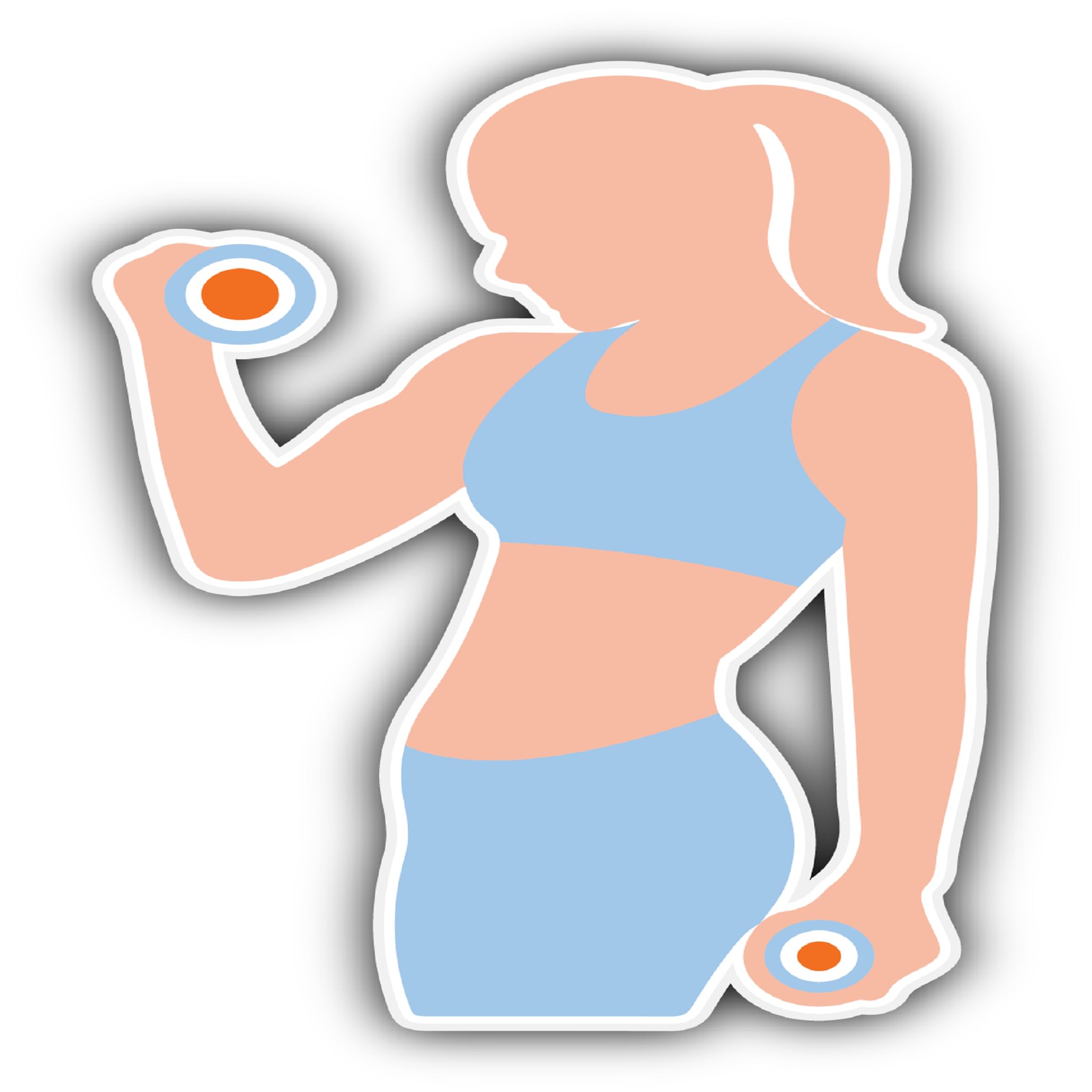 2 (Pieces) 3" and 5" Stickers n Decals Handsome Little Wabbi - Motivational Sticker Vinyl Decal Stic