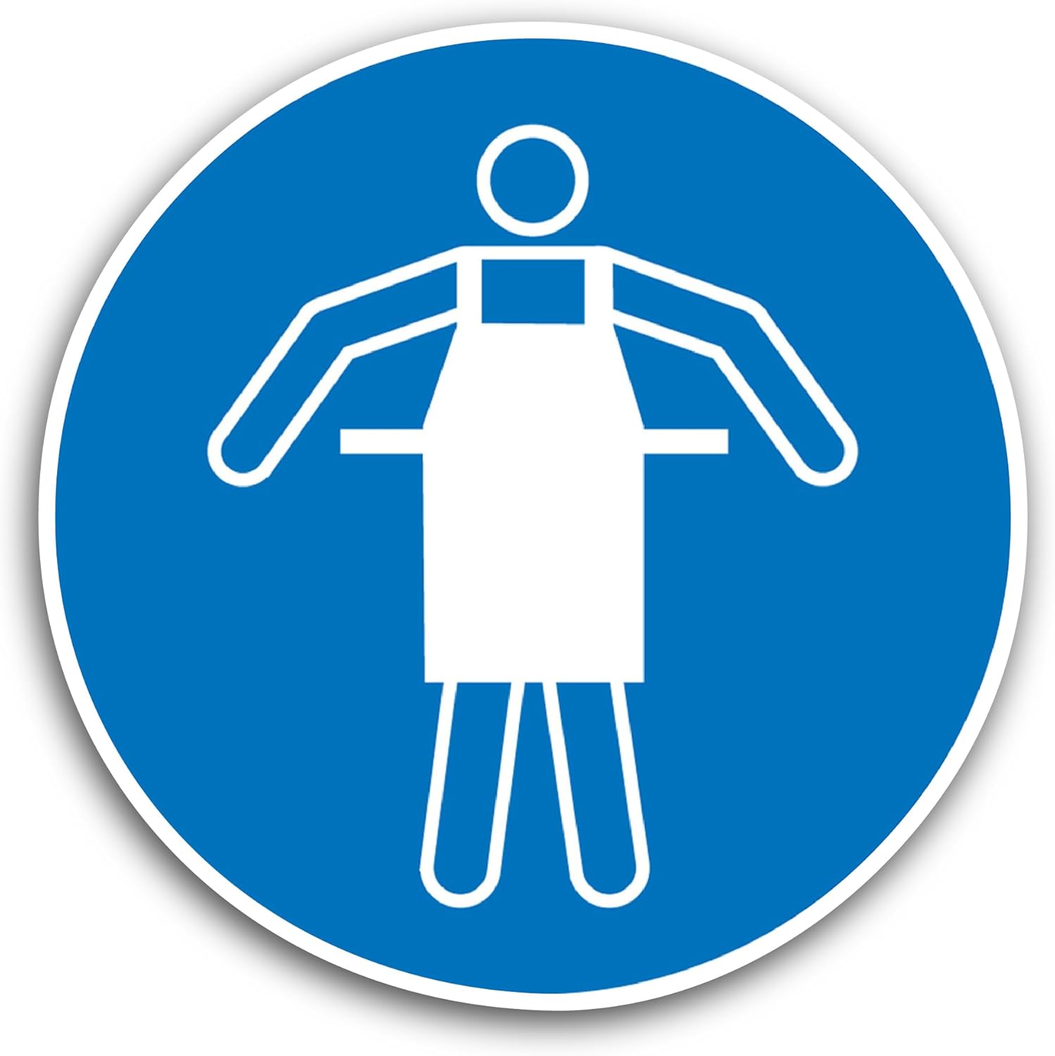 2 (Pieces) 3" and 5" Use Protective Apron Sticker, Waterproof Vinyl Decals for Many Purpose Like Cars, Trucks, Laptops, Phones, Windows and More