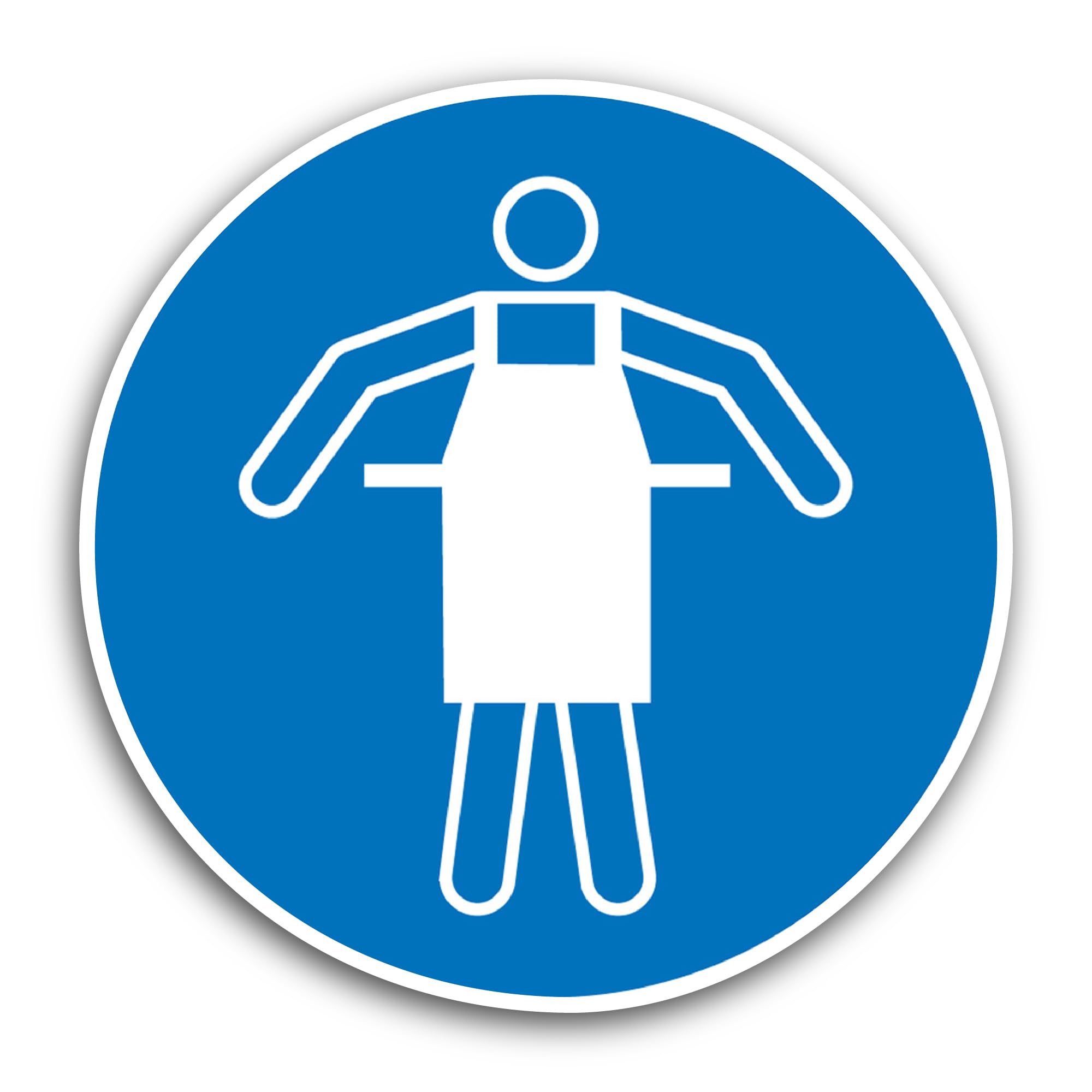 2 (Pieces) 3" and 5" Use Protective Apron Sticker, Waterproof Vinyl Decals for Many Purpose Like Car