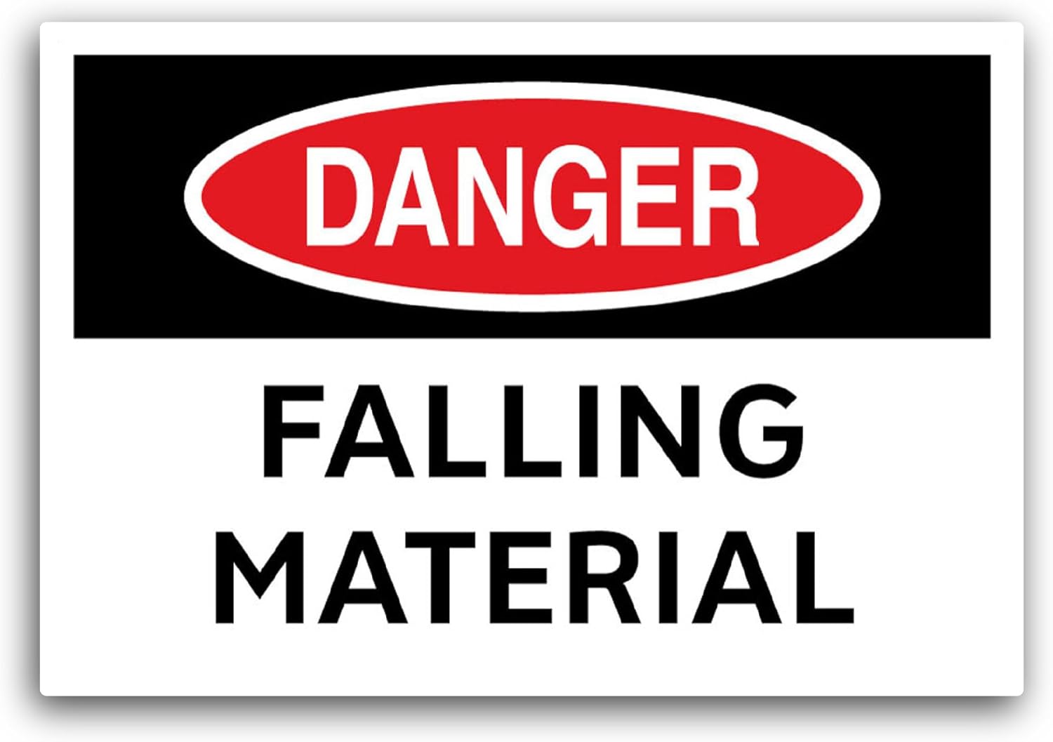 2 (Pieces) 3" and 5" Falling Material Sticker, Waterproof Vinyl Decals for Many Purpose Like Cars, Trucks, Laptops, Phones, Windows and More