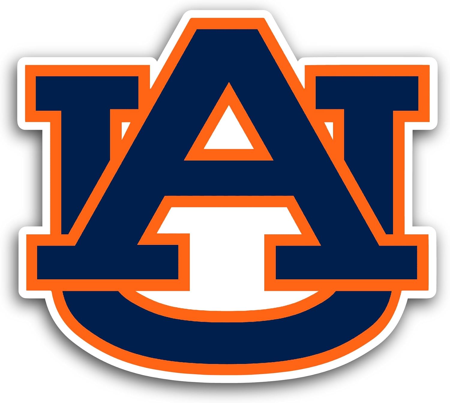 2 (Pieces) 3" and 5" Auburn T1gers Sticker, Waterproof Vinyl Decals for Many Purpose Like Cars, Trucks, Laptops, Phones, Windows and More