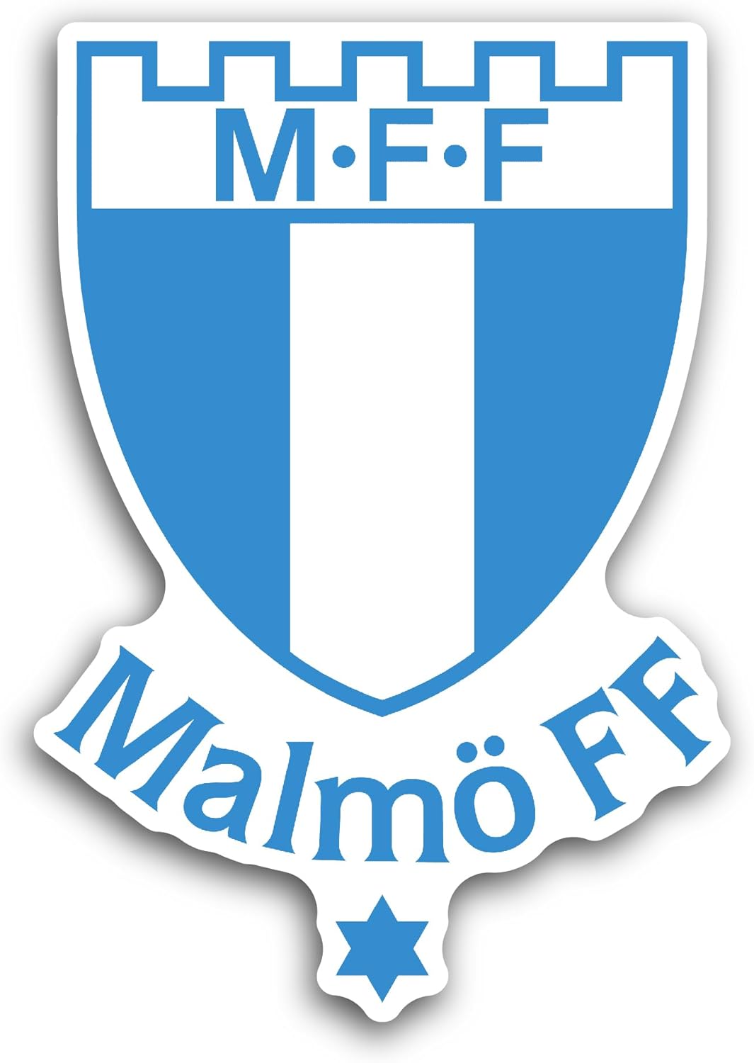2 (Pieces) 3" and 5" Malm0 FF Sticker, Waterproof Vinyl Decals for Many Purpose Like Cars, Trucks, Laptops, Phones, Windows and More