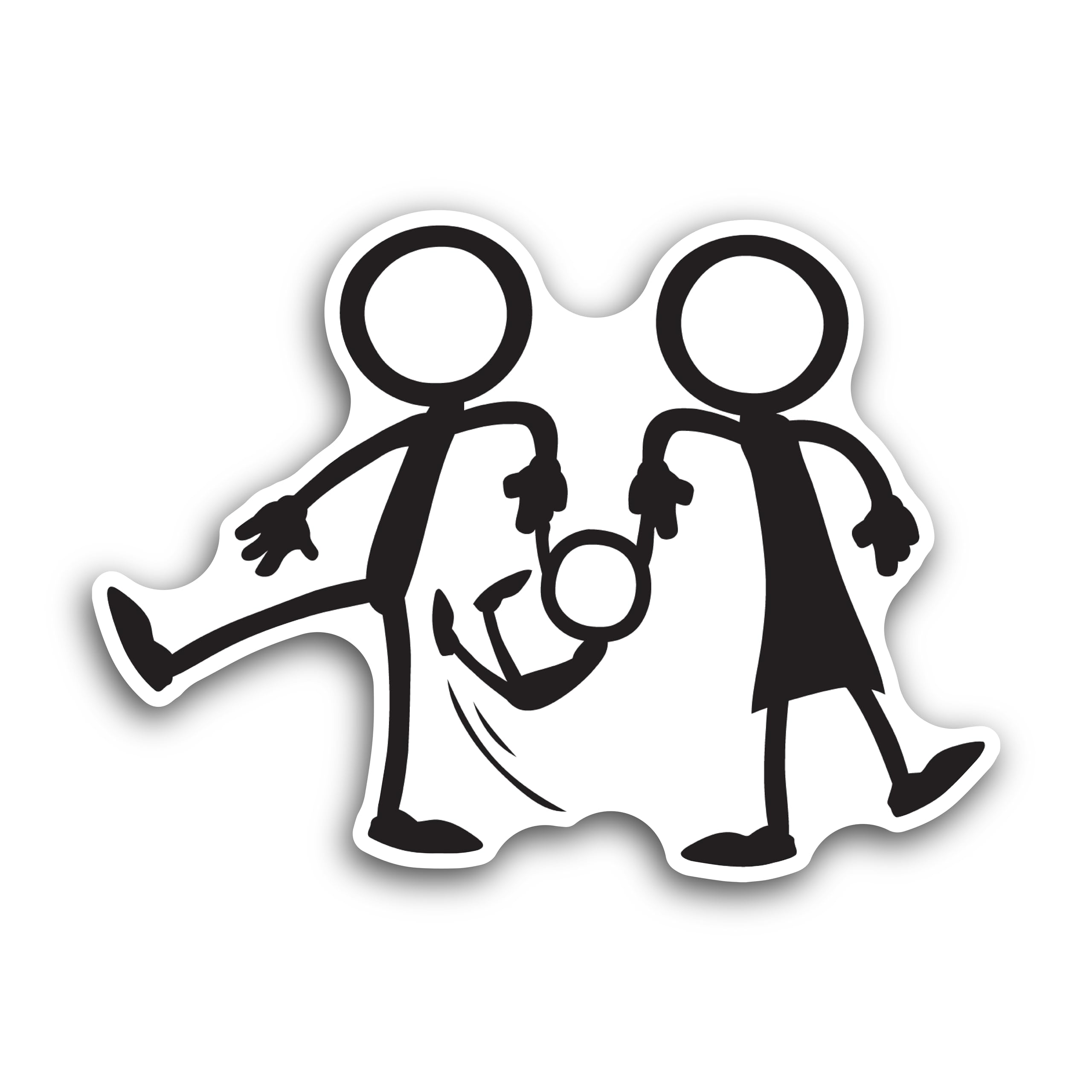 Jesus Cross Window Vinyl Decal Sticker 6" (White), Waterproof Vinyl Decals for Many Purpose Like Car