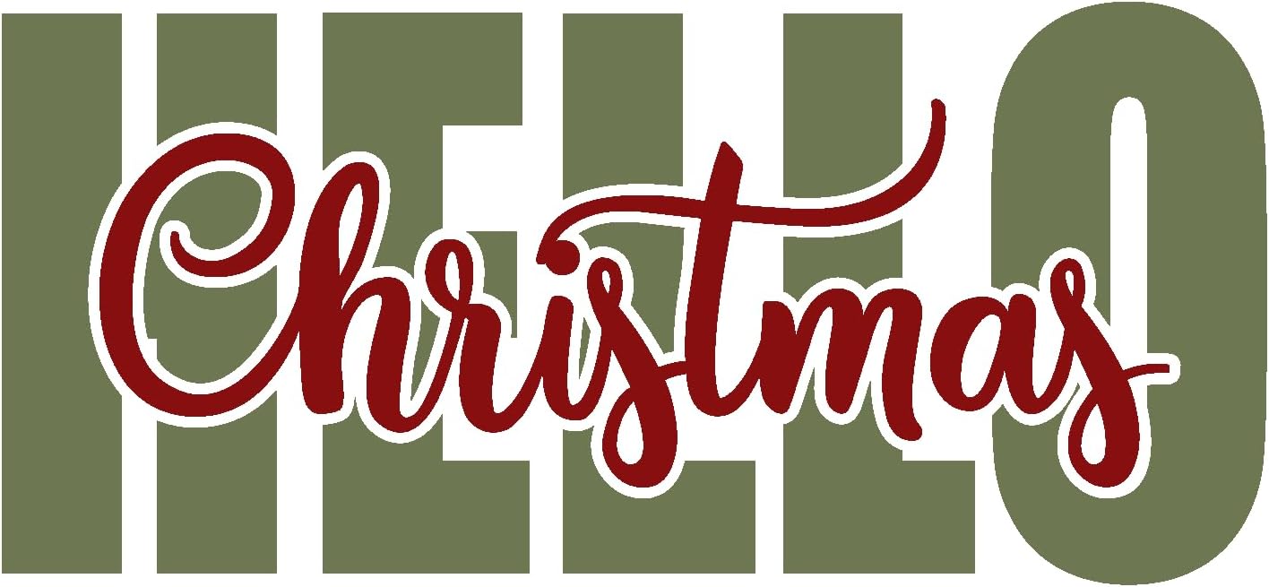 Inspirational Quote Hello Christmas Motivational Sticker Vinyl Decal Motivation Stickers- 5" Vinyl Sticker Waterproof
