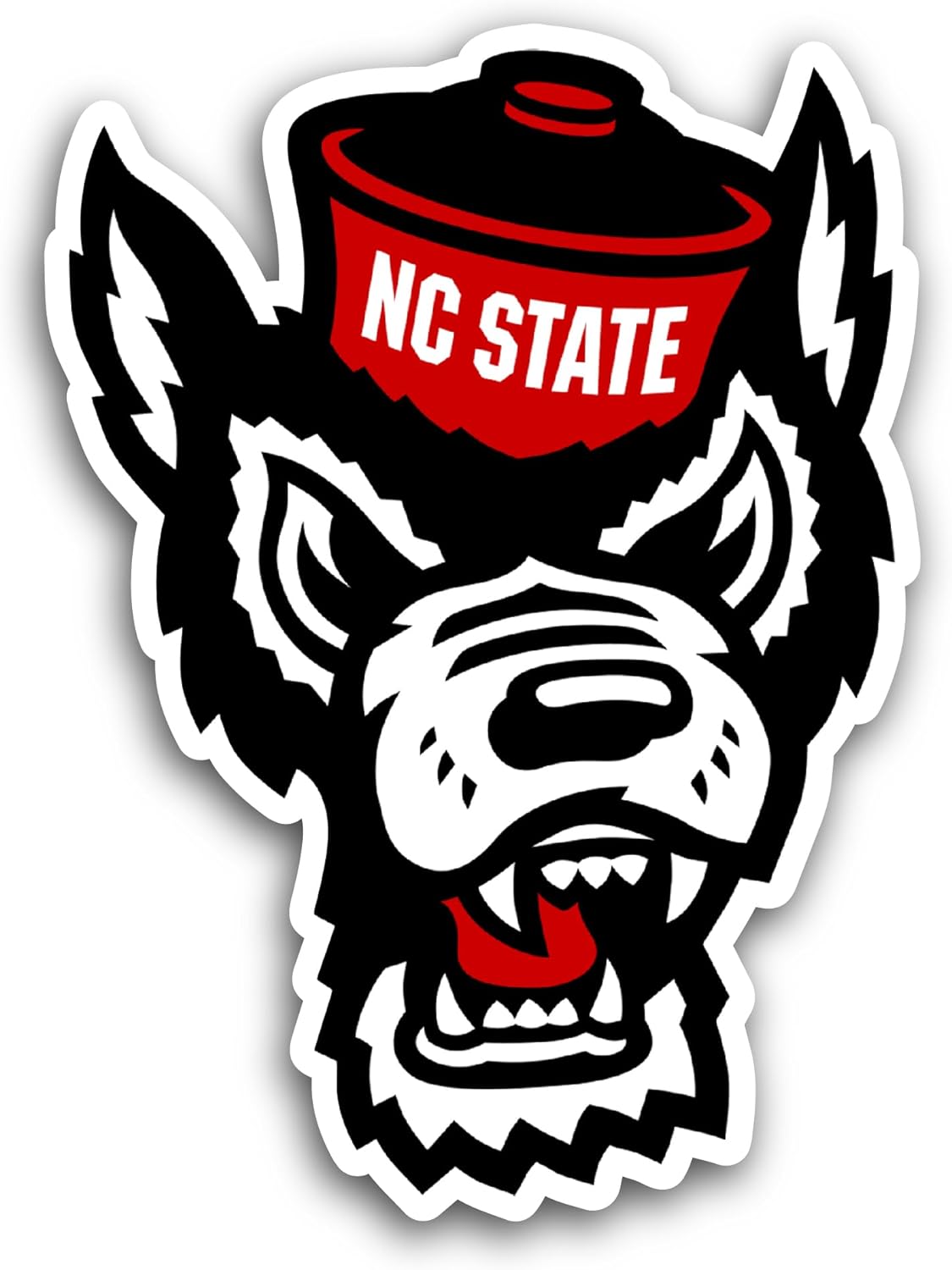 2 (Pieces) 3" and 5" NC State Sticker, Waterproof Vinyl Decals for Many Purpose Like Cars, Trucks, Laptops, Phones, Windows and More