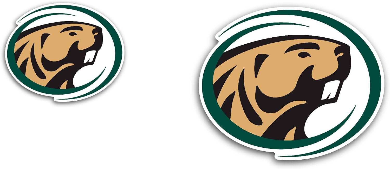 2 (Pieces) 3" and 5" B3midji State Beavers Sticker, Waterproof Vinyl Decals for Many Purpose Like Cars, Trucks, Laptops, Phones, Windows and More