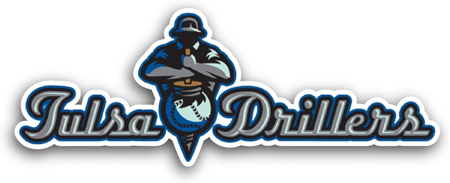 2 (Pieces) 3" and 5" Tulsa Dr1llers Logo Sticker, Waterproof Vinyl Decals for Many Purpose Like Cars, Trucks, Laptops, Phones, Windows and More