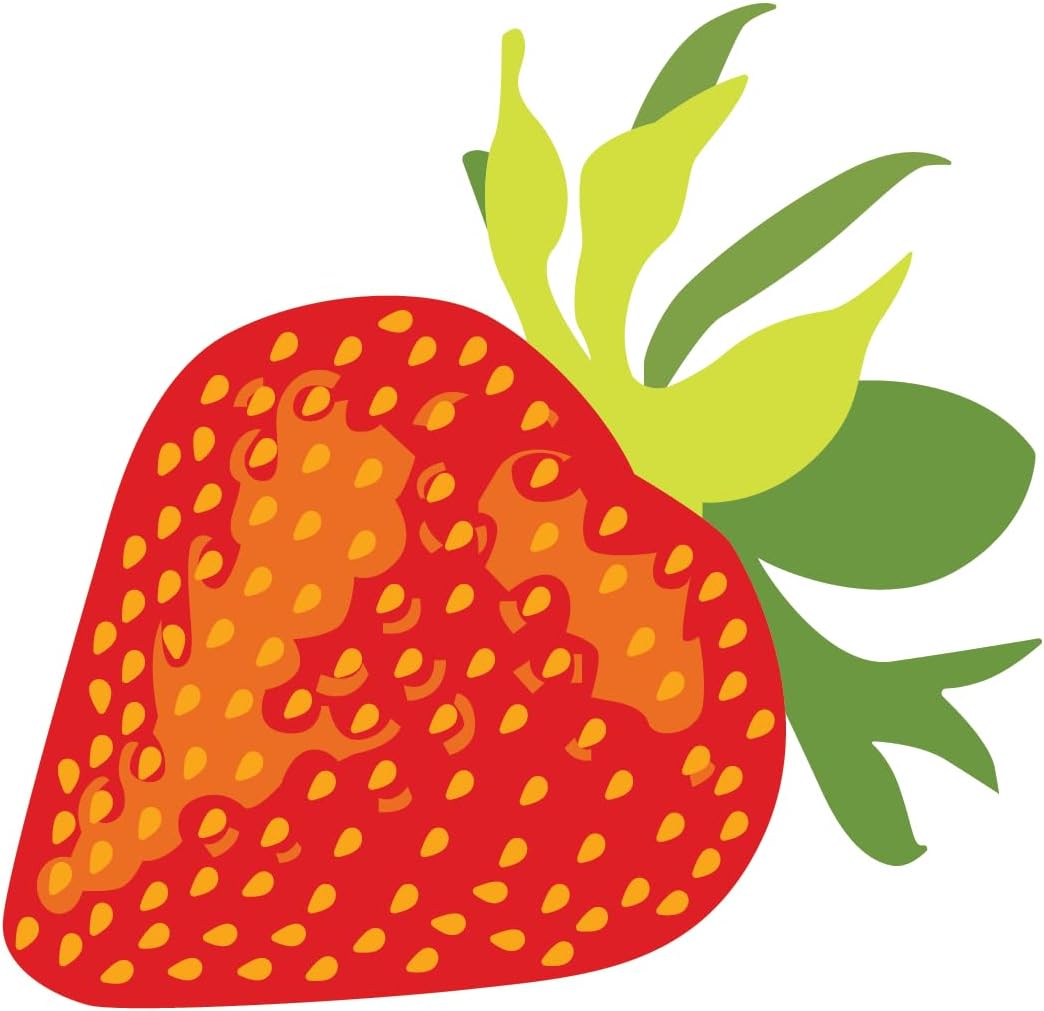 Inspirational Quote Strawberry - Fruit vestor Motivational Sticker Vinyl Decal Motivation Stickers- 5" Vinyl Sticker Waterproof